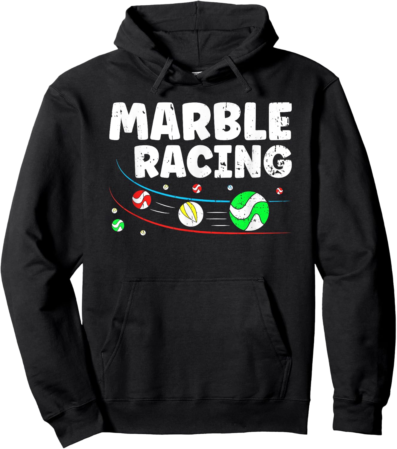 Marble Racing Marble Race Track Game Kids Adults Hoodie - Hoodie | Black