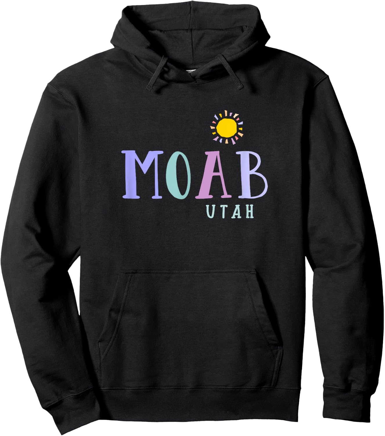 MOAB Utah cool souvenir design Hoodie - Hoodie | Black