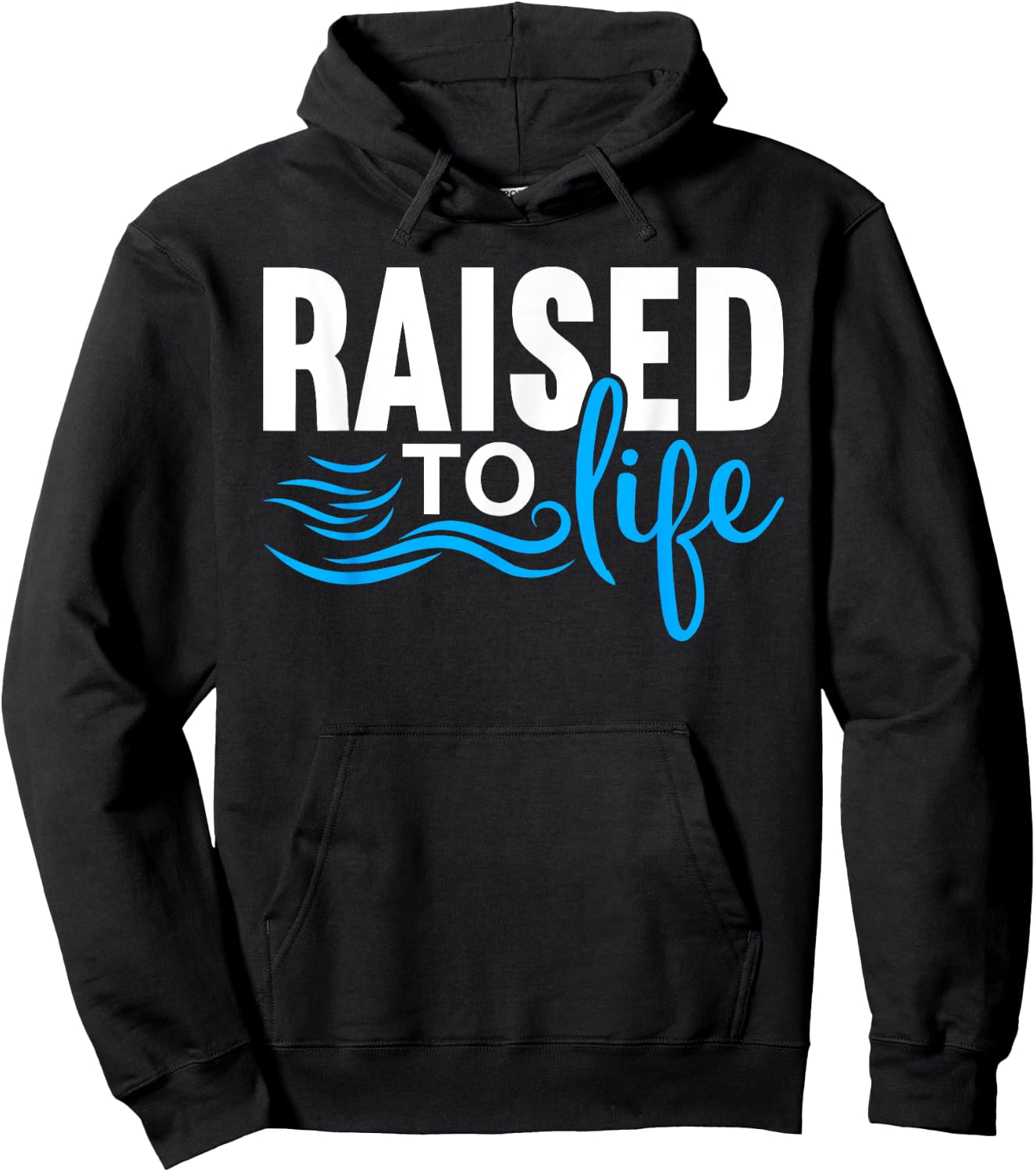 Raised To Life Shirt Baptism Shirt Jesus God Christian Hoodie - Hoodie | Black