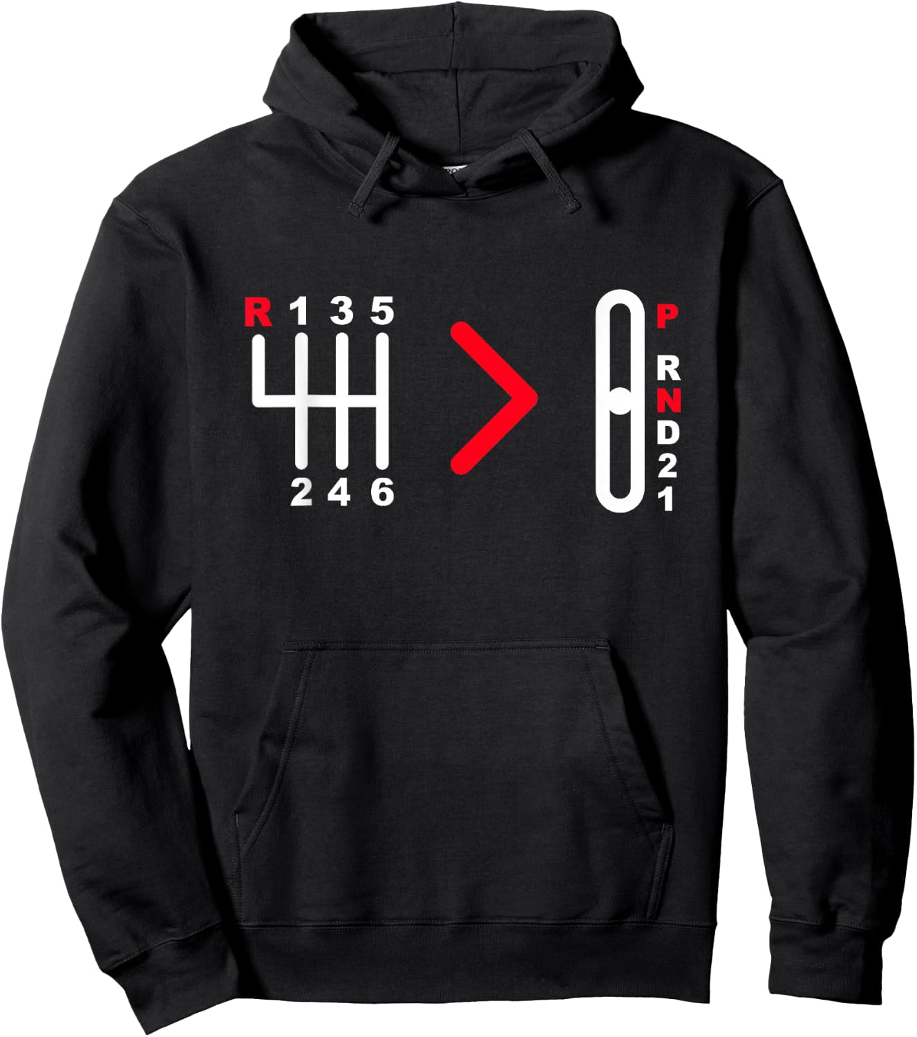 Manual Transmission Car Manual Gearbox Stick Shifting Car Hoodie - Hoodie | Black