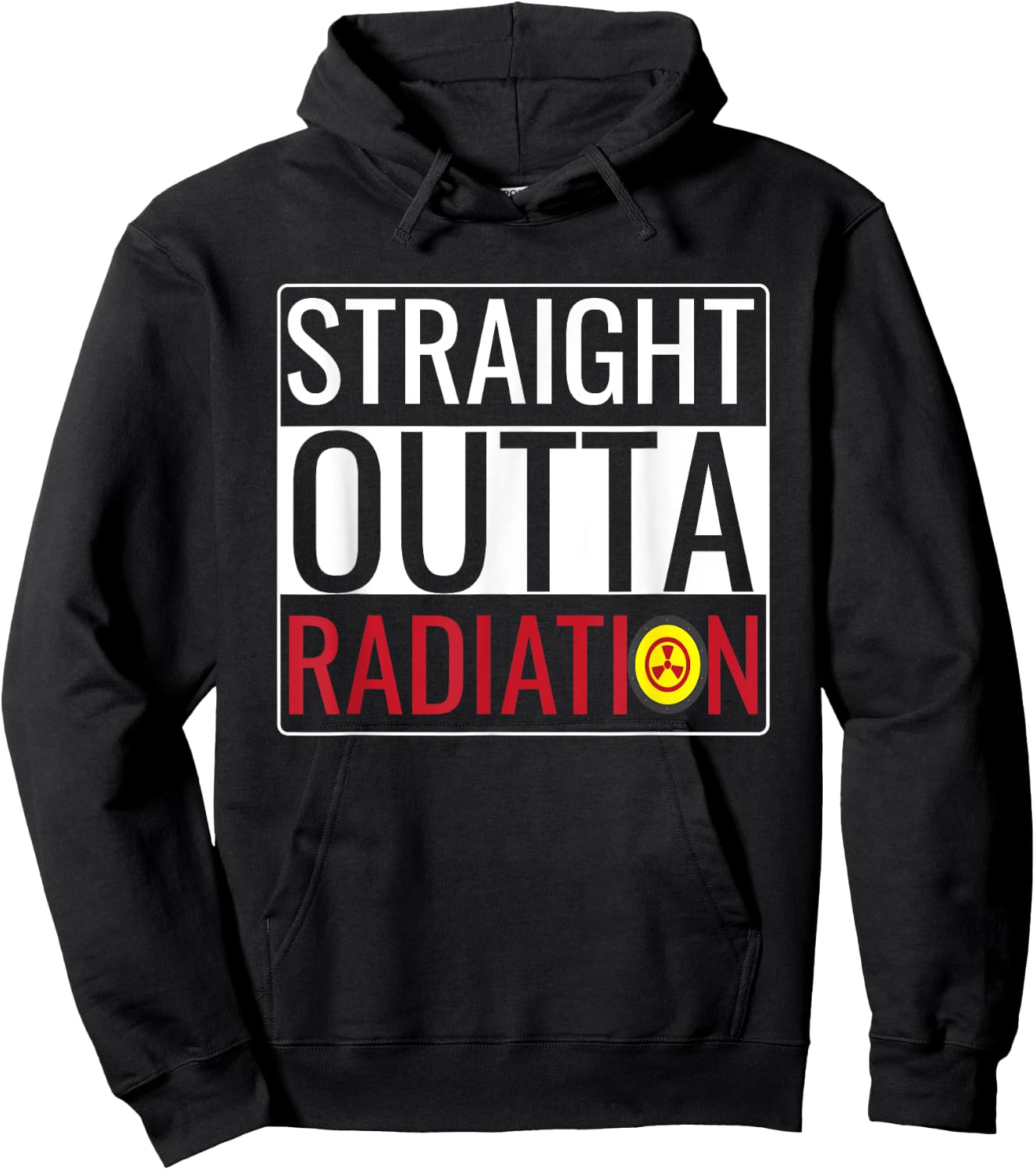 Straight Outta Radiation Shirt Chemotherapy Survivor Cancer Hoodie - Hoodie | Black