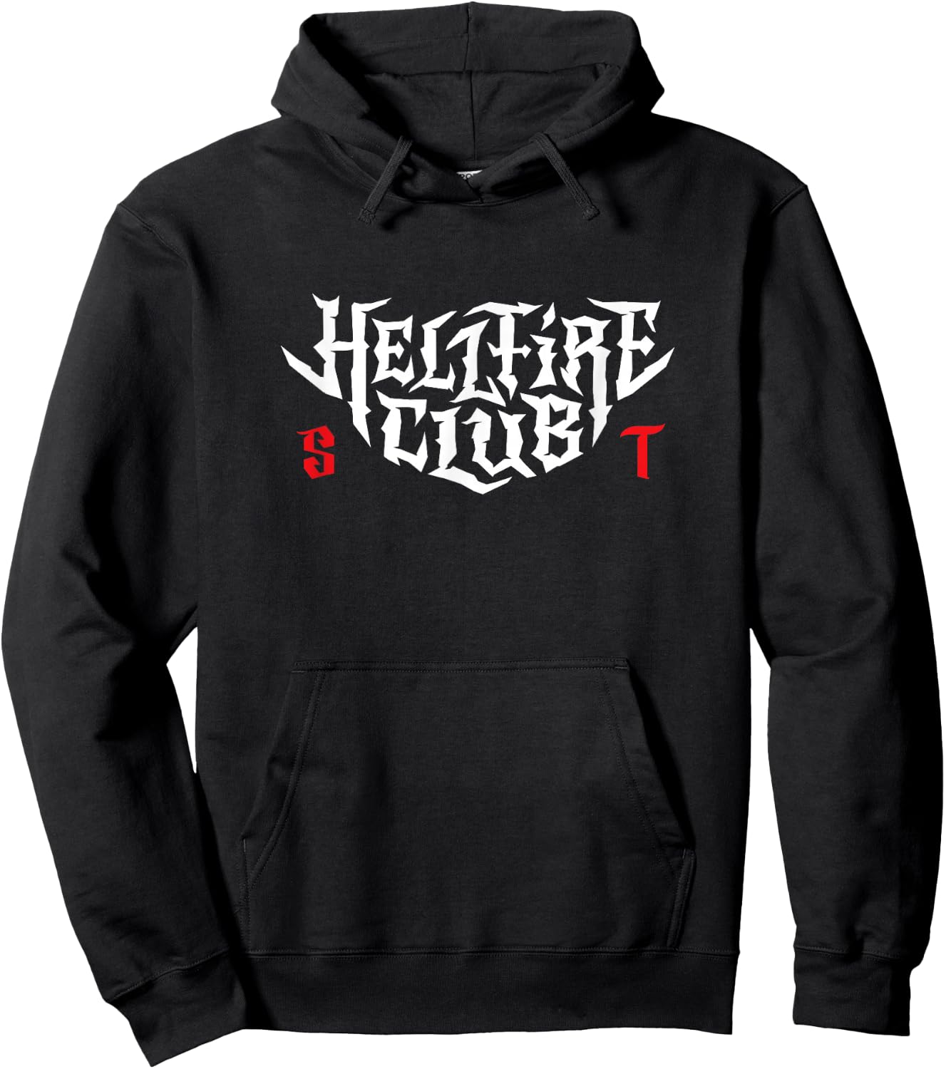 Stranger Things Vintage Retro Hellfire Club Spooky Logo Hoodie - Hoodie | Black
