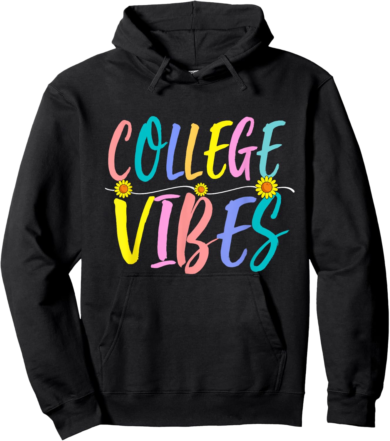 Back To School College Vibes Student Teacher Women Girls Hoodie - Hoodie | Black