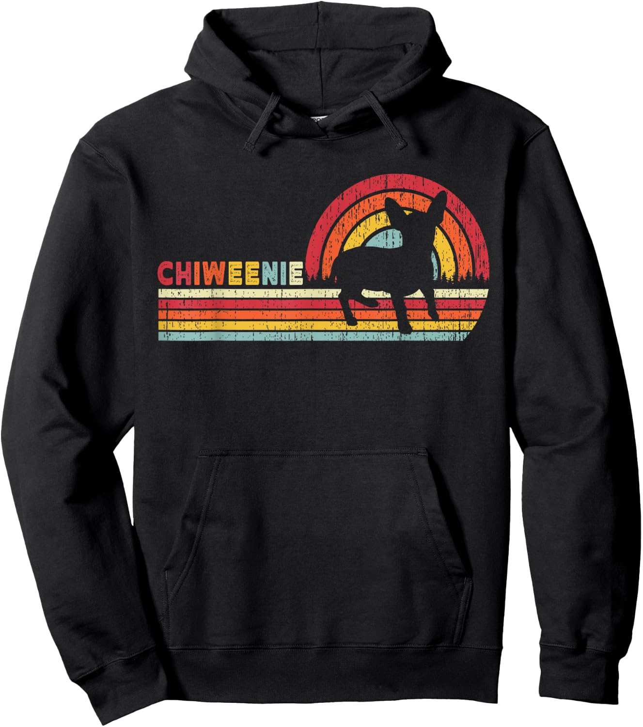 Vintage Chiweenie Dog Lovers Owner Funny Chiweenie Hoodie - Hoodie | Black
