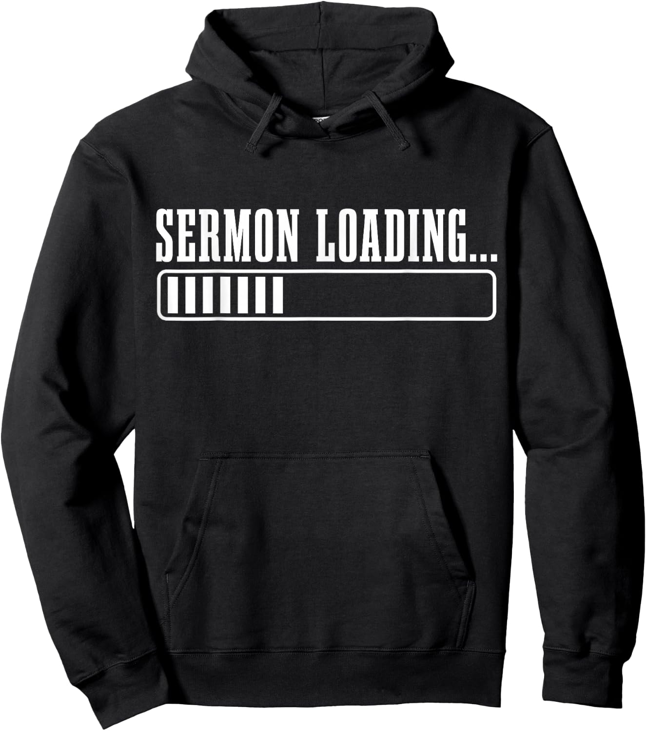 Pastor Sermon Loading Funny Preacher Bible Christian Faith Hoodie - Hoodie | Black