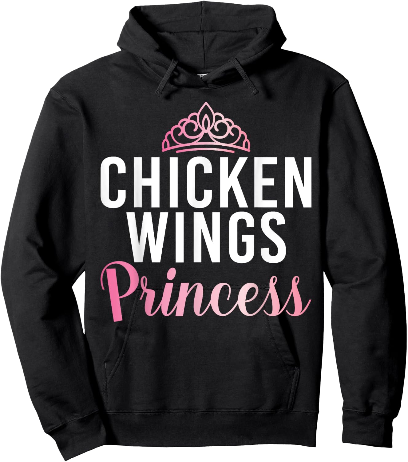 Chicken Wings Princess Hoodie - Hoodie | Black