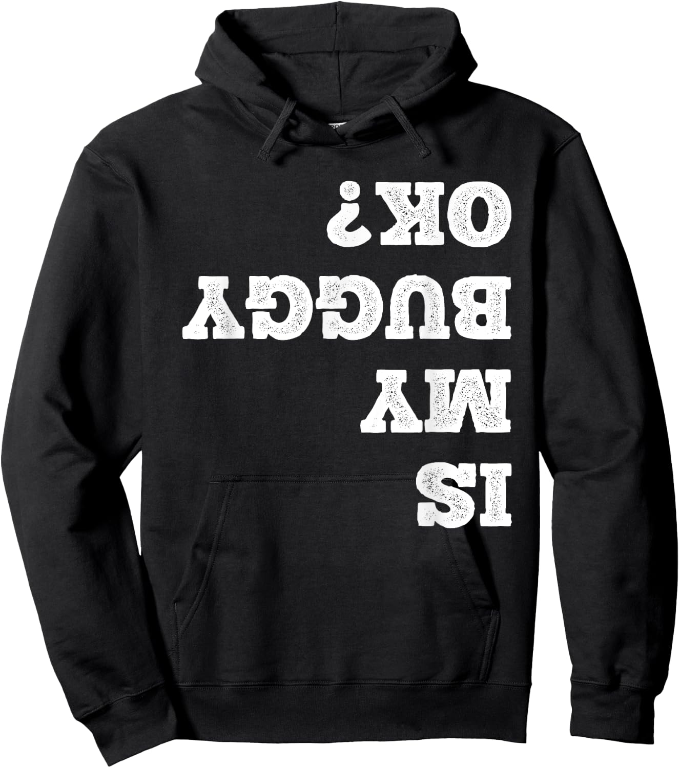 Amish Buggy Amish Gangster Horse Wagon Funny Is My Buggy Ok? Hoodie - Hoodie | Black