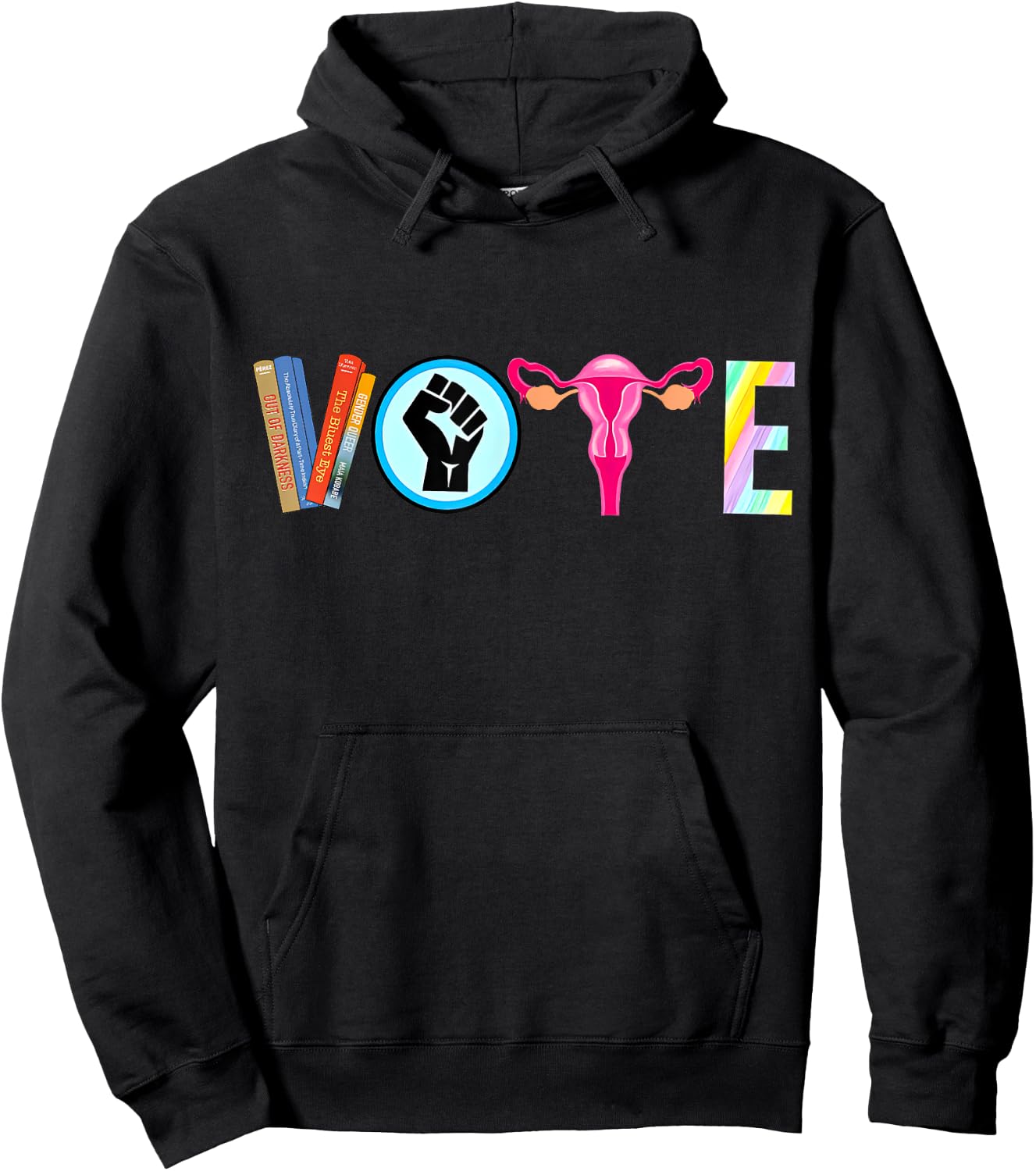 Vote Banned Books Reproductive Rights BLM Political Activism Hoodie - Hoodie | Black