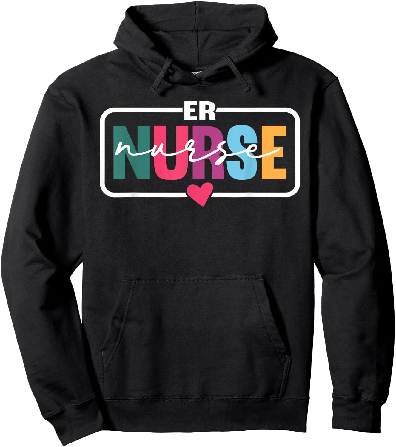 ER Nurse Gifts Emergency Nurse Emergency Room Department Hoodie - Hoodie | Black