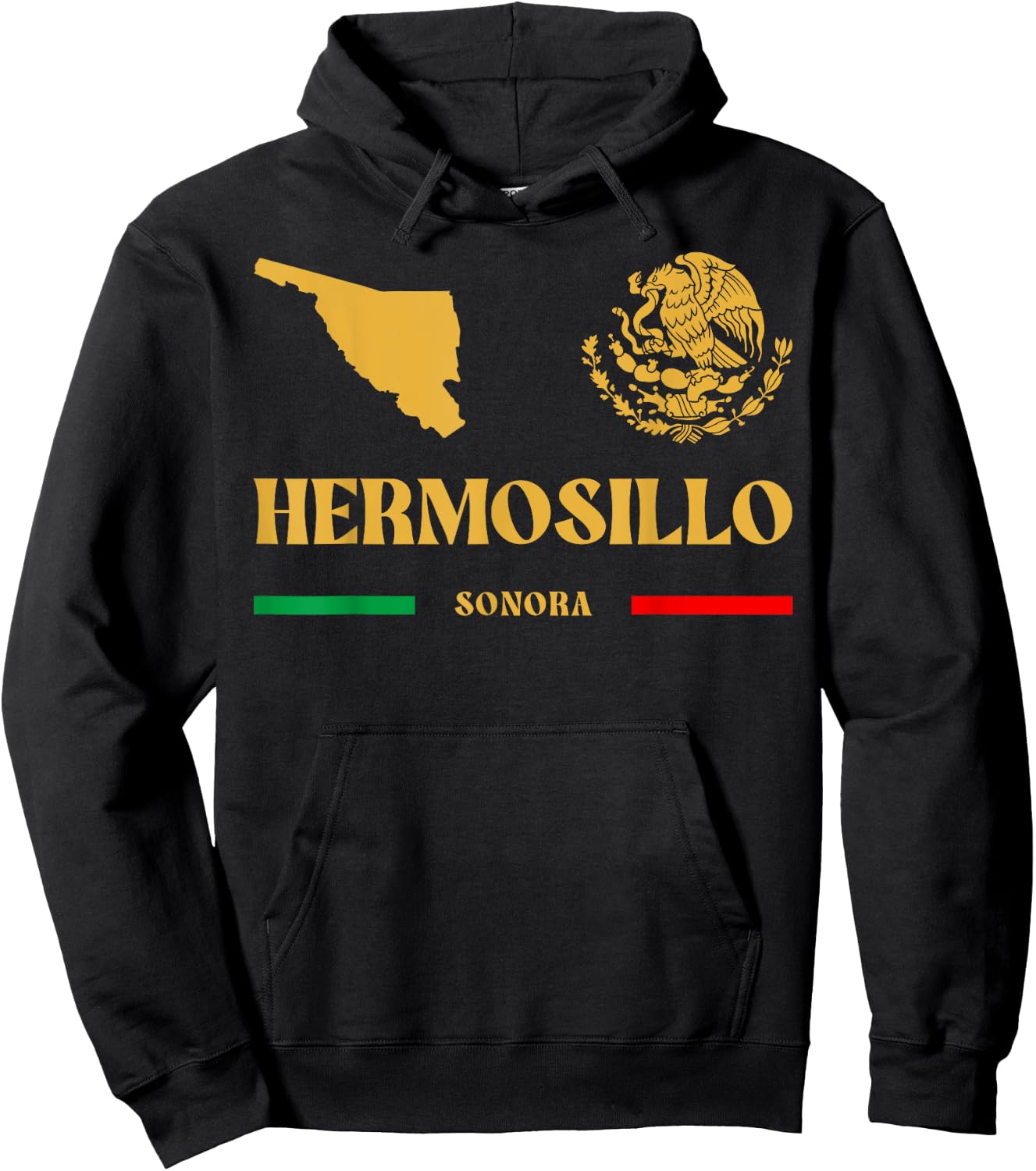 Hermosillo Emblem, Hermosillo Sonora, Hermosillo Hoodie - Hoodie | Black