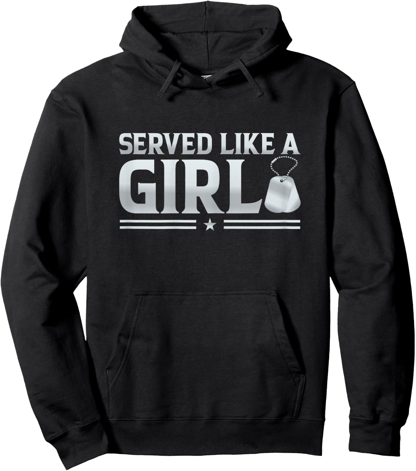 Served Like A Girl Military Veteran Women Veteran Mother Hoodie - Hoodie | Black