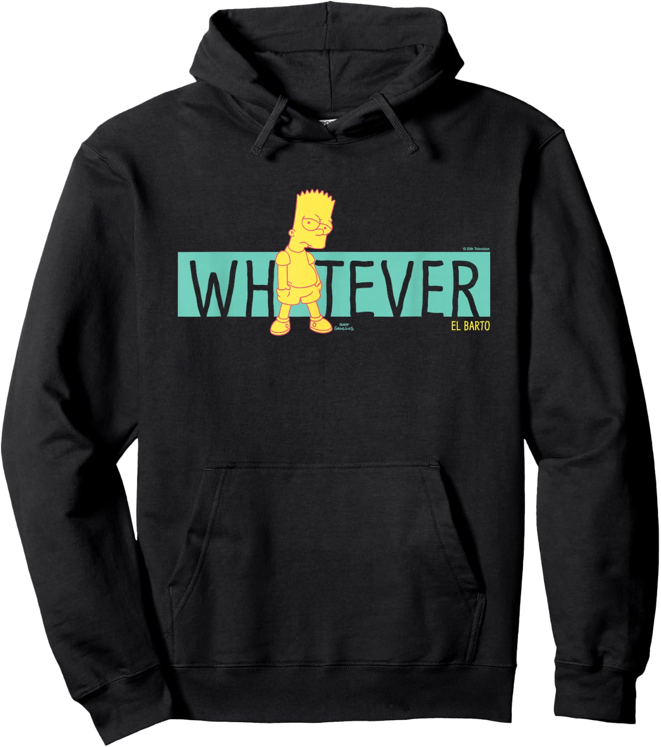The Simpsons Bart Simpson Whatever El Barto Hoodie - Hoodie | Black