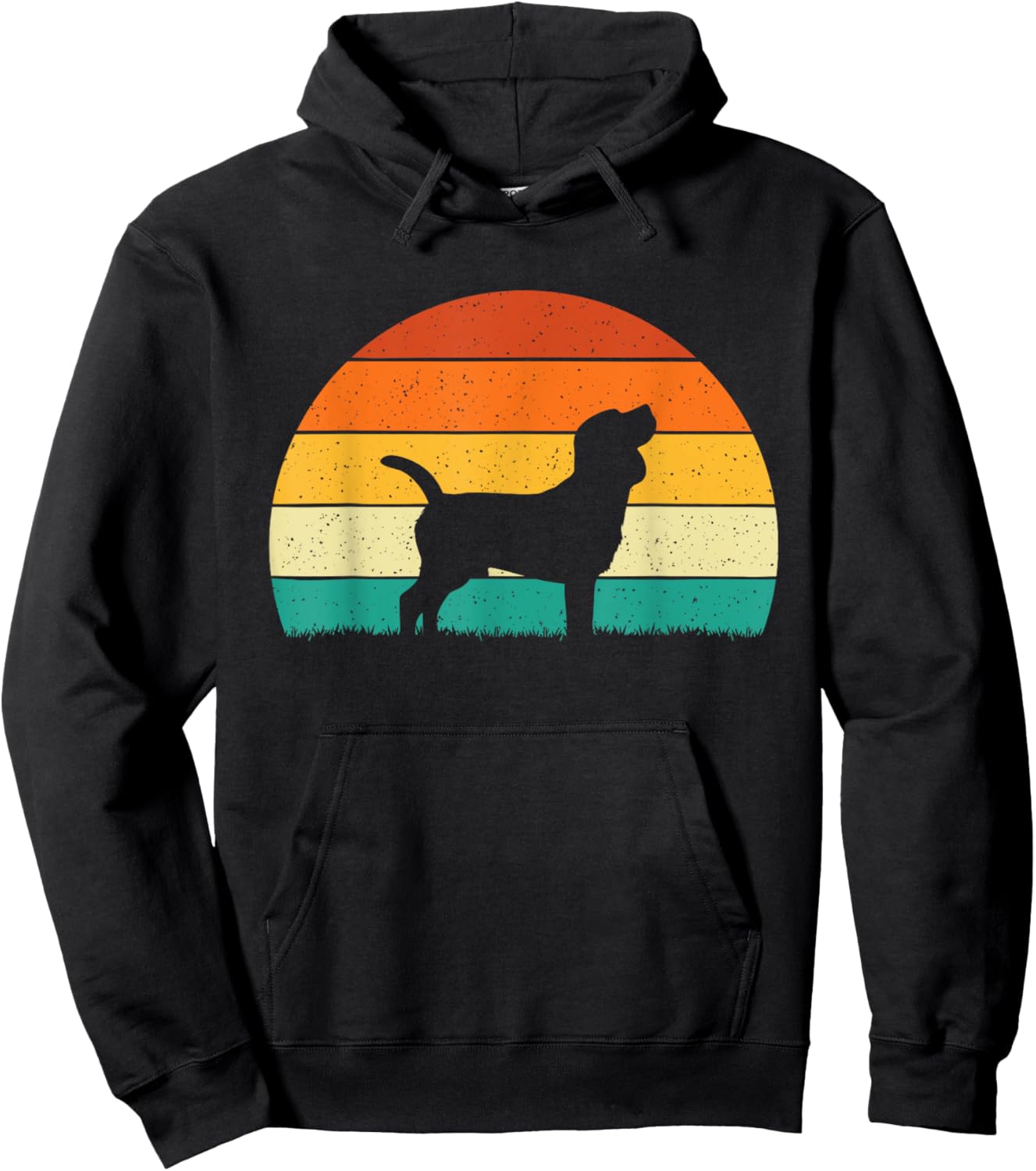 Retro Vintage Beagle - Dog Lover Animal Lover Puppy Hoodie - Hoodie | Black