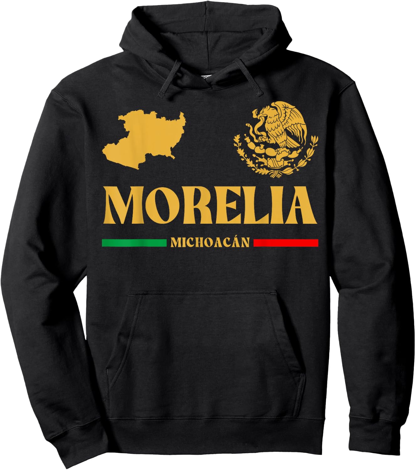 Morelia Emblem, Morelia Michoacan, Morelia Hoodie - Hoodie | Black
