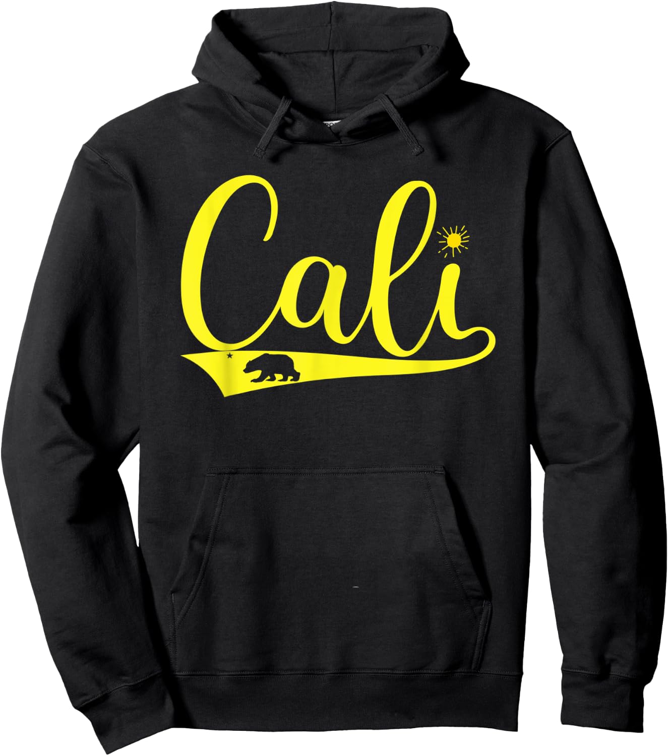 Cali California Bear CA Republic Hoodie - Hoodie | Black