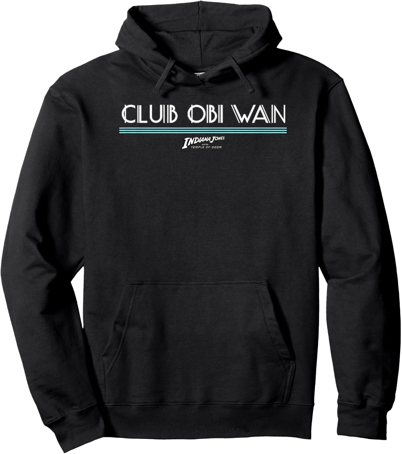 Indiana Jones and The Temple of Doom Club OBI Wan Logo Hoodie - Hoodie | Black