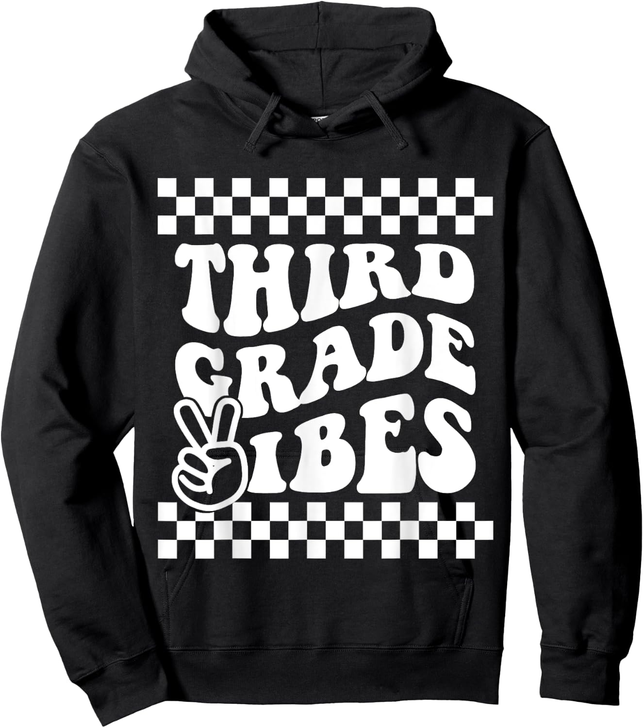 First Day of Third Grade Vibes Girls Back to School Boys Hoodie - Hoodie | Black
