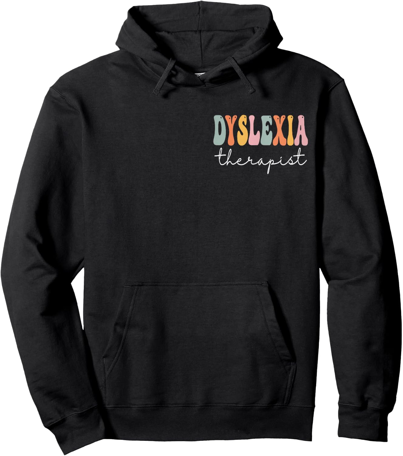 Dyslexia Therapist Groovy Women First Day Of School Hoodie - Hoodie | Black