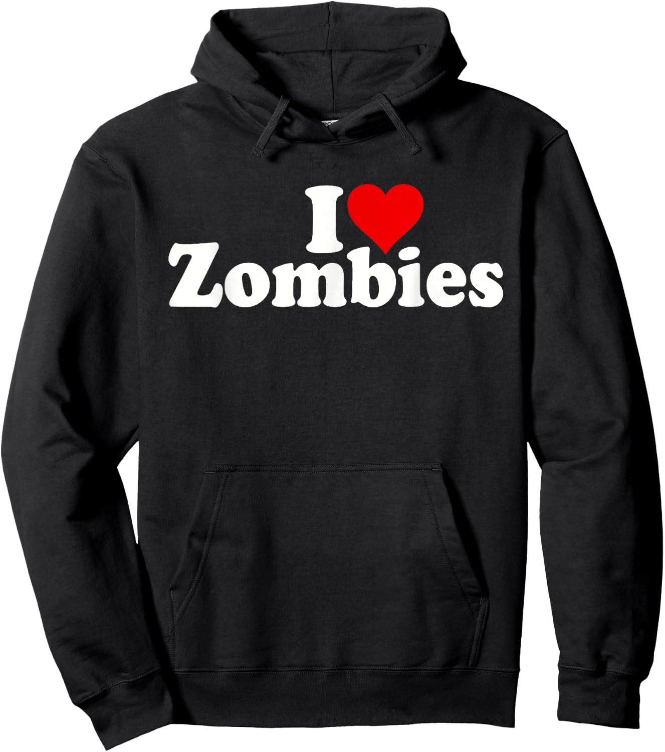 I Love Heart Zombies Hoodie - Hoodie | Black
