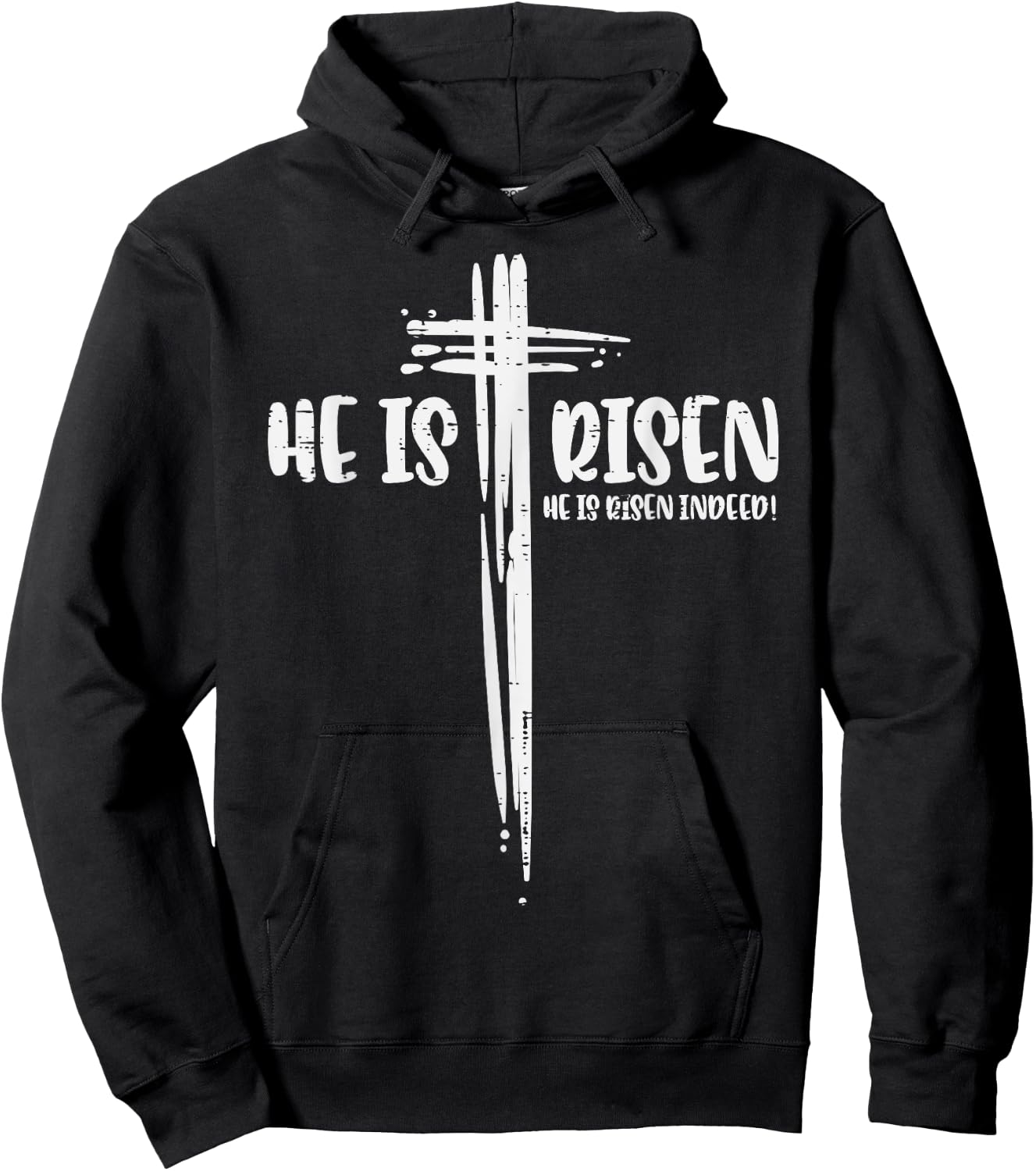 Easter Jesus He Is Risen Indeed Religious Christian Women Hoodie - Hoodie | Black