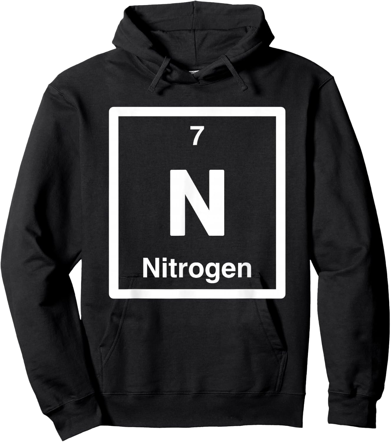 Nitrogen, N Periodic Table of Elements Science Gifts Hoodie - Hoodie | Black
