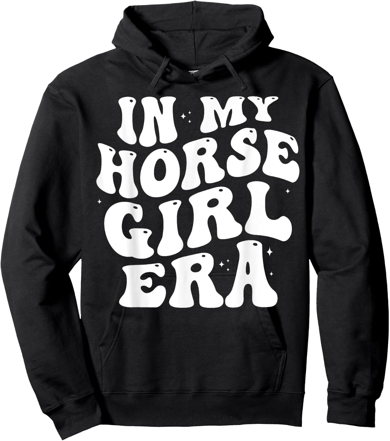 In my horse girl era Equestrian Horseback Riding girls retro Hoodie - Hoodie | Black