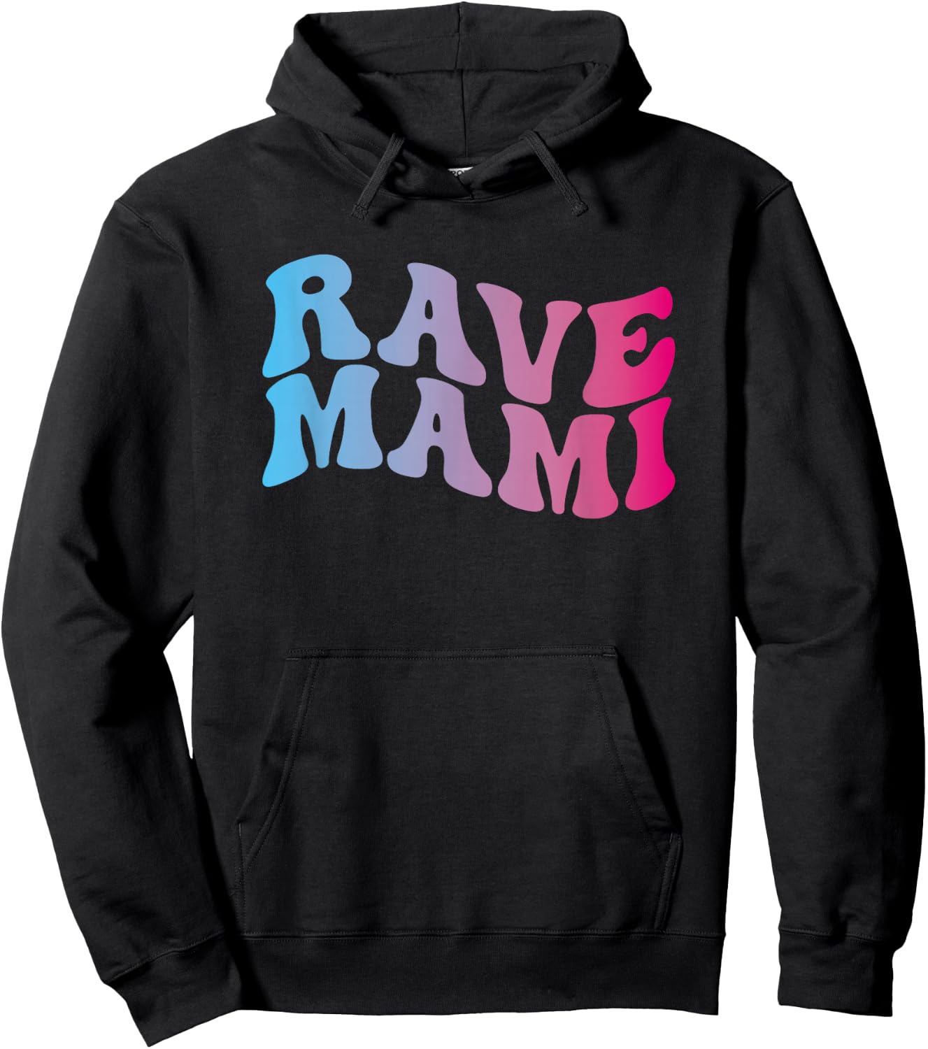 Rave Mami - EDM Music Festival Raver Mama Mother Groovy Hoodie - Hoodie | Black