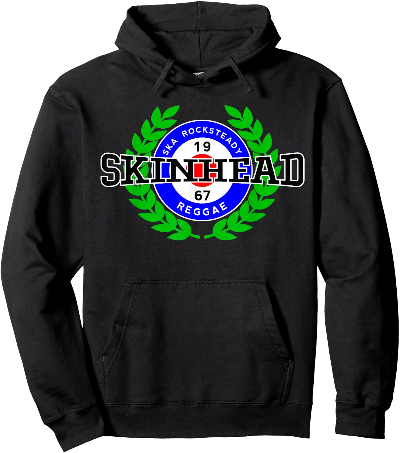 SKINHEAD Ska Rocksteady Reggae Old School UK Skins Mod Punk Hoodie - Hoodie | Black