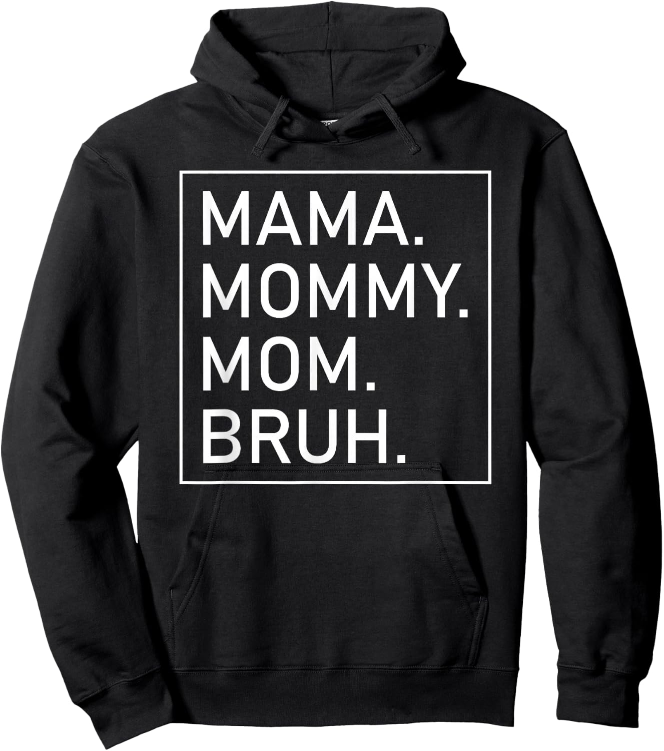 Mama Mommy Mom Bruh Women's Mama Hoodie - Hoodie | Black