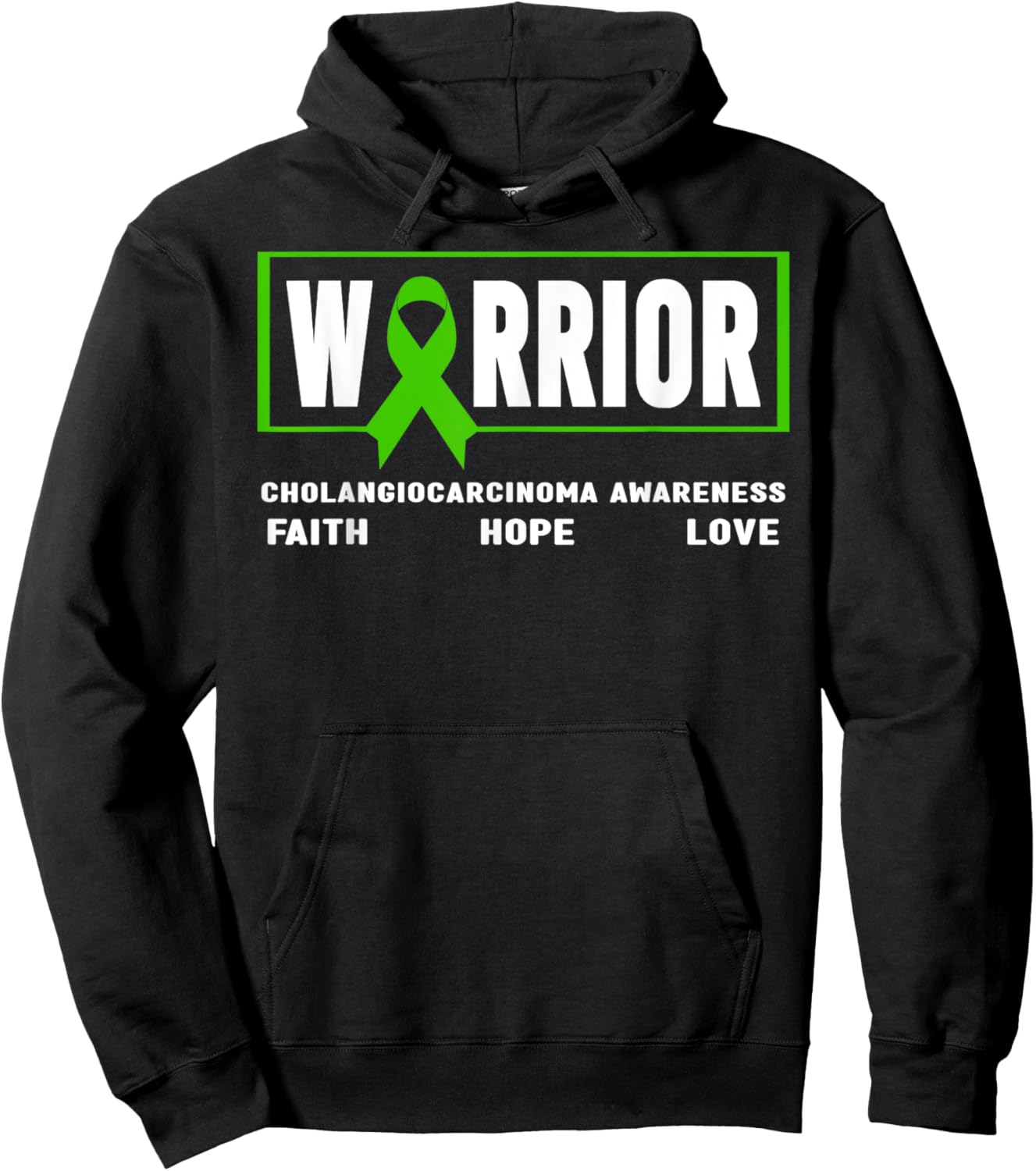 Cholangiocarcinoma Awareness - Cholangiocarcinoma Warrior Hoodie - Hoodie | Black