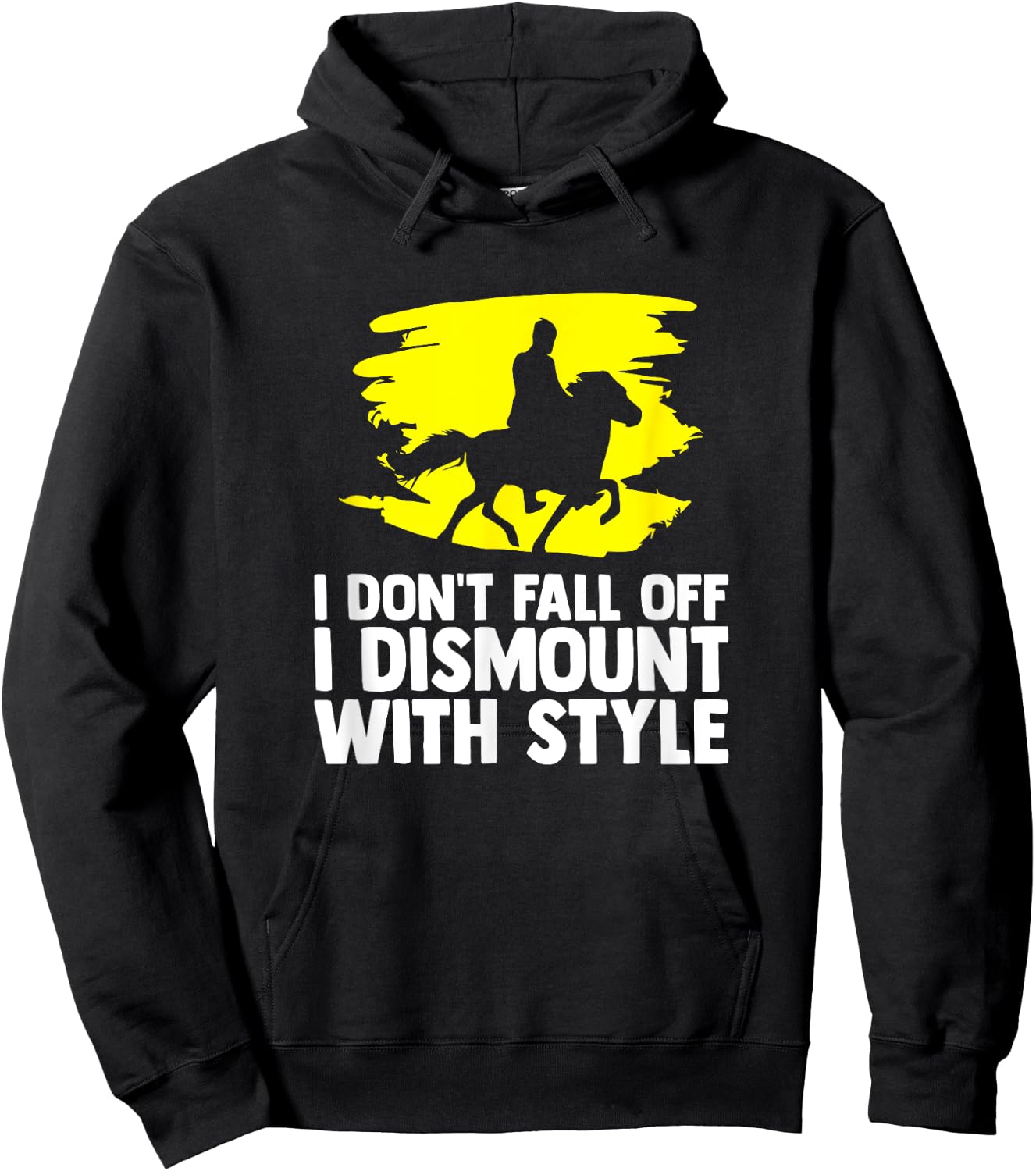 Horse Quote Horses Horseback Riding Equestrian Horse Hoodie - Hoodie | Black