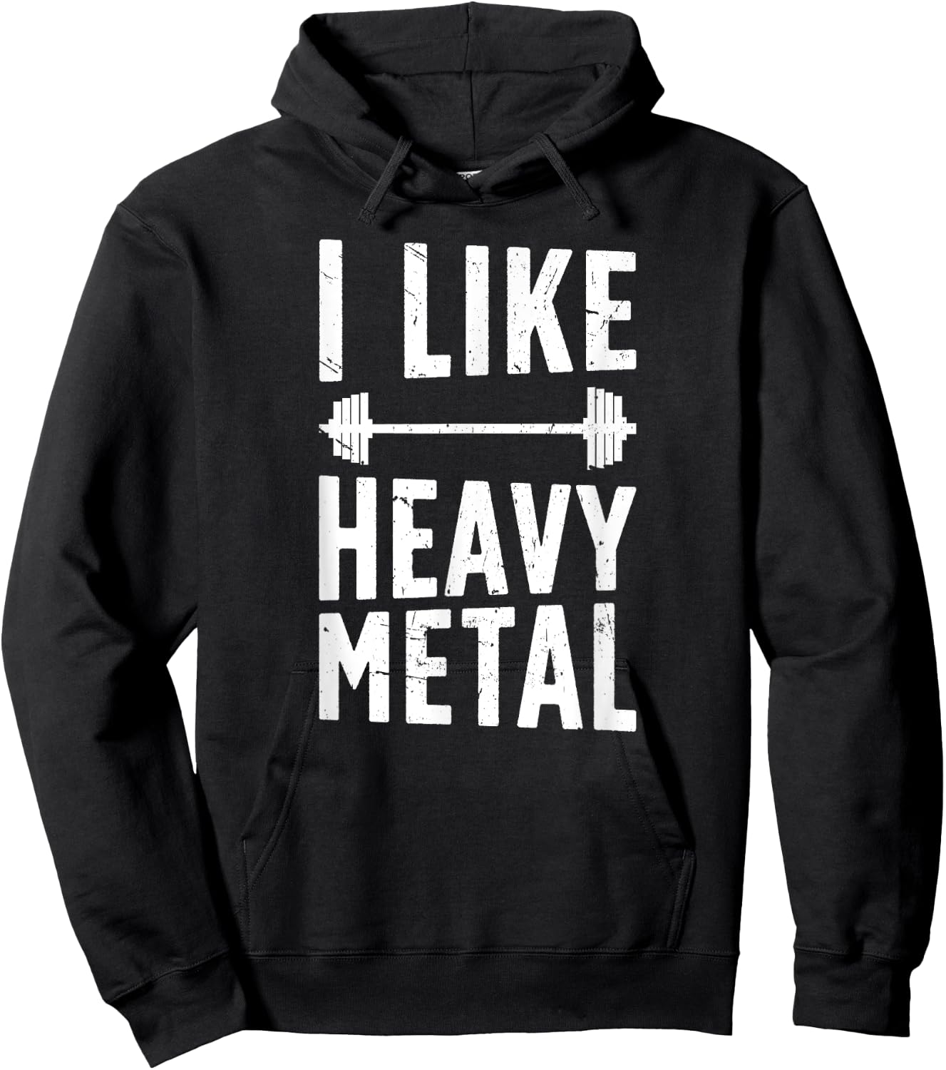 I Like Heavy Metal Weightlifting Weightlifter Hoodie - Hoodie | Black