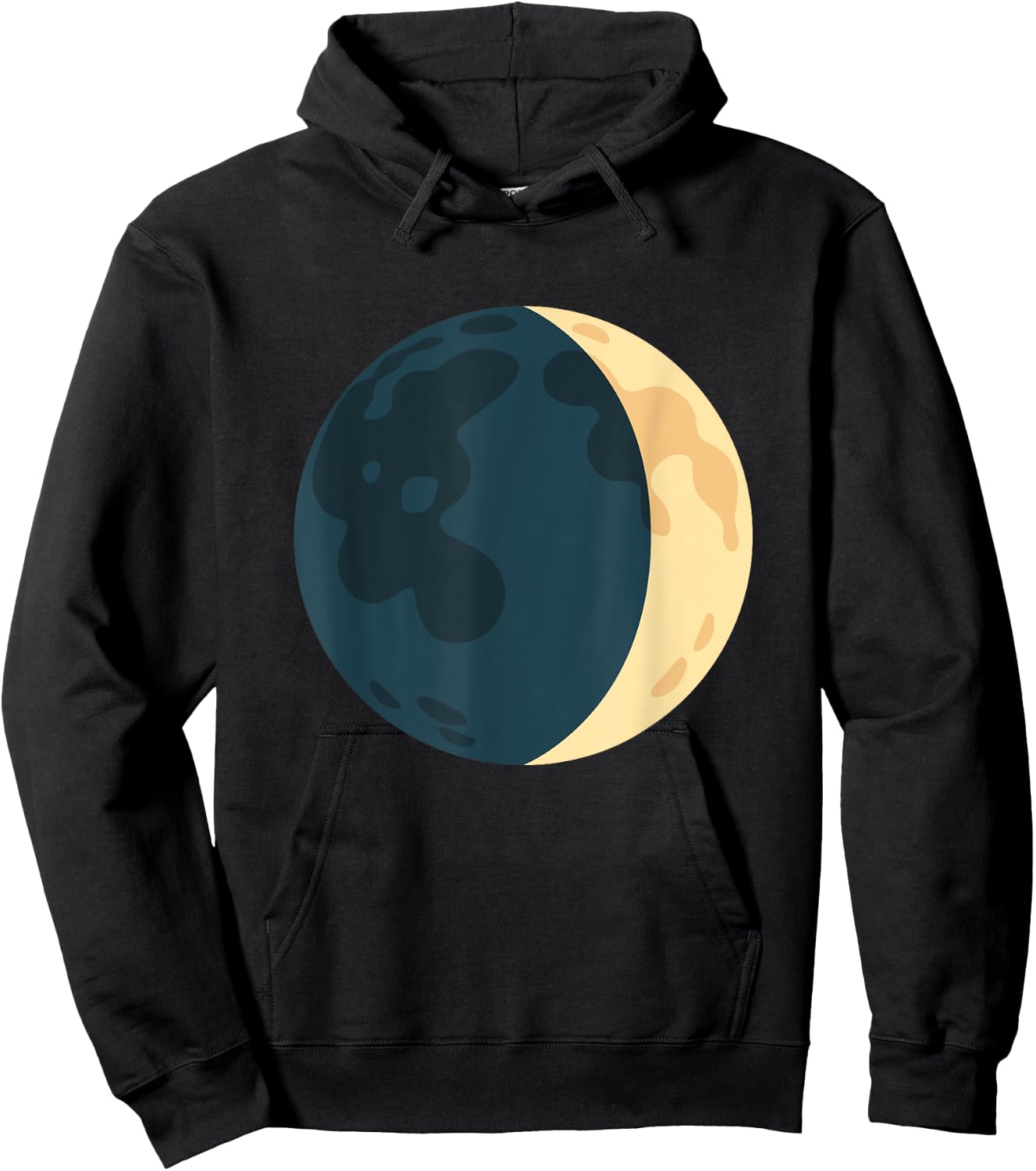 Waxing Crescent Moon Symbol Costume Hoodie - Hoodie | Black
