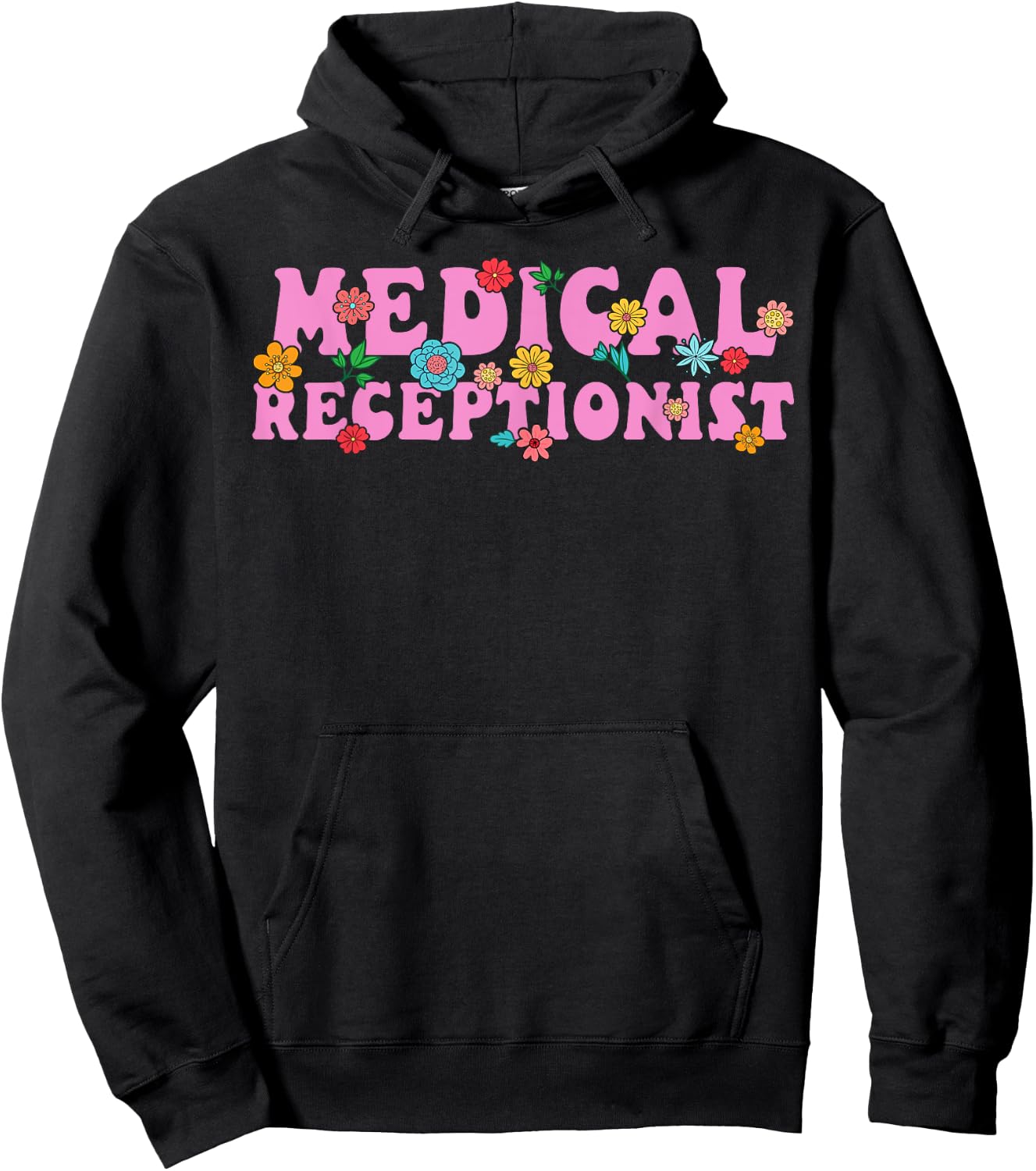 Cute Medical Receptionist Hoodie - Hoodie | Black