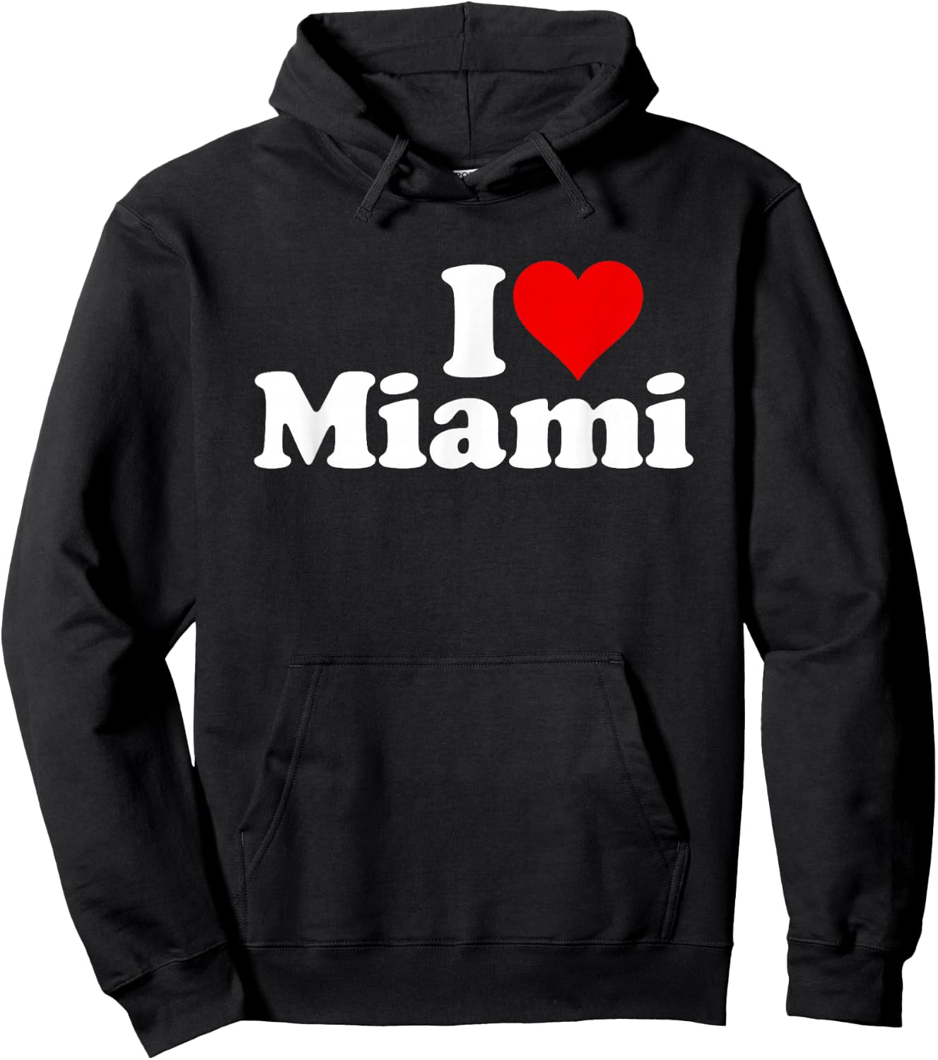 I Love Heart Miami Florida Hoodie - Hoodie | Black