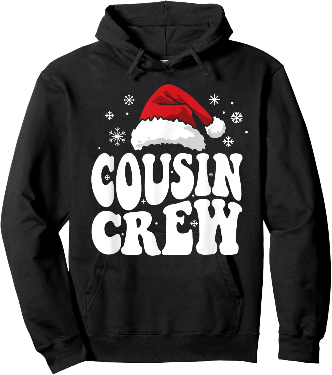 Christmas Squad Family Cousin Crew Pajamas For Kids Hoodie - Hoodie | Black