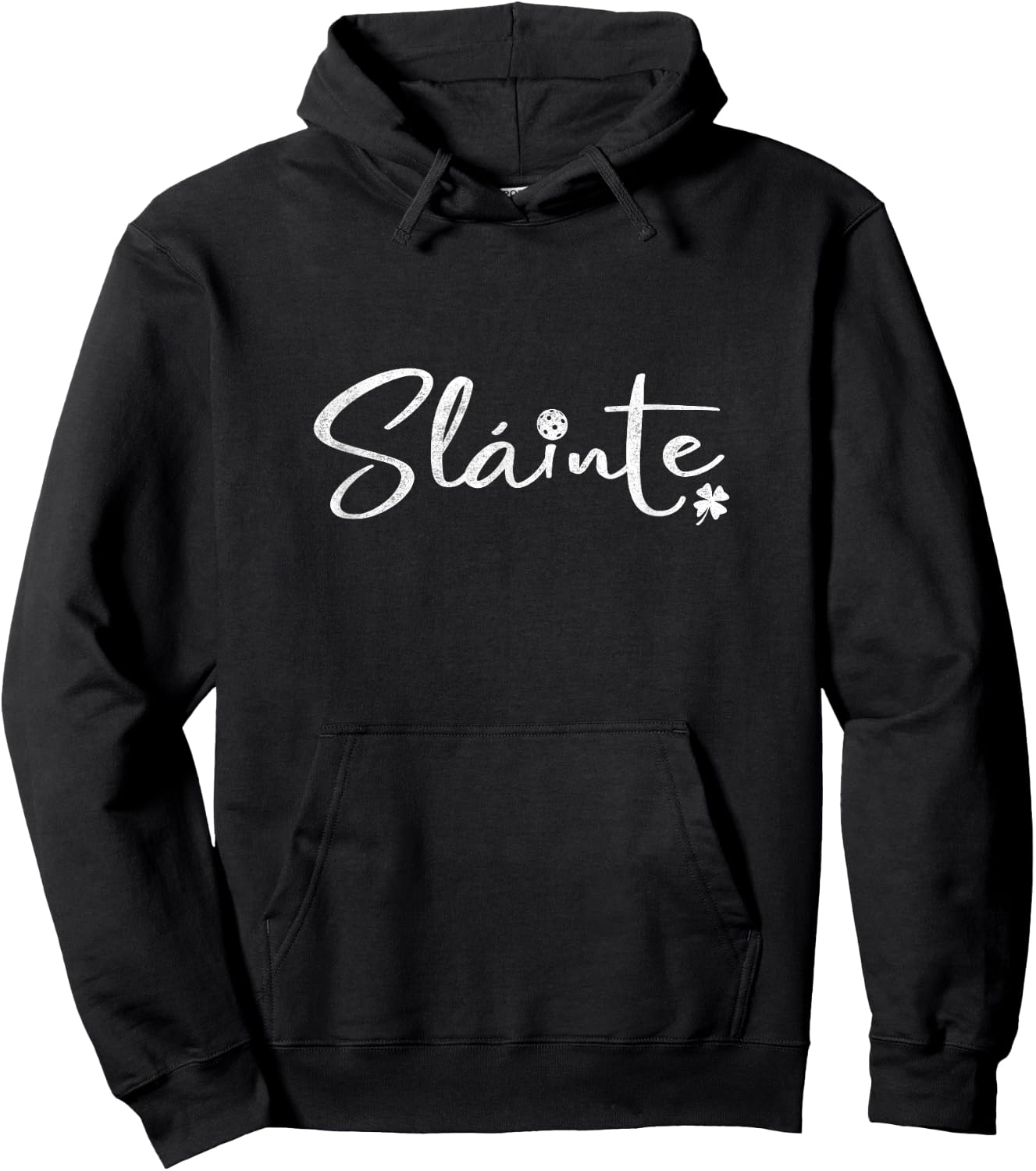 St Patricks Day Pickleball Slainte Irish Toast Hoodie - Hoodie | Black
