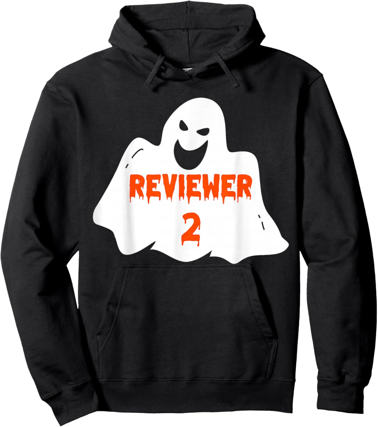 PhD Student Halloween Costume Reviewer 2 Dissertation Ghost Hoodie - Hoodie | Black