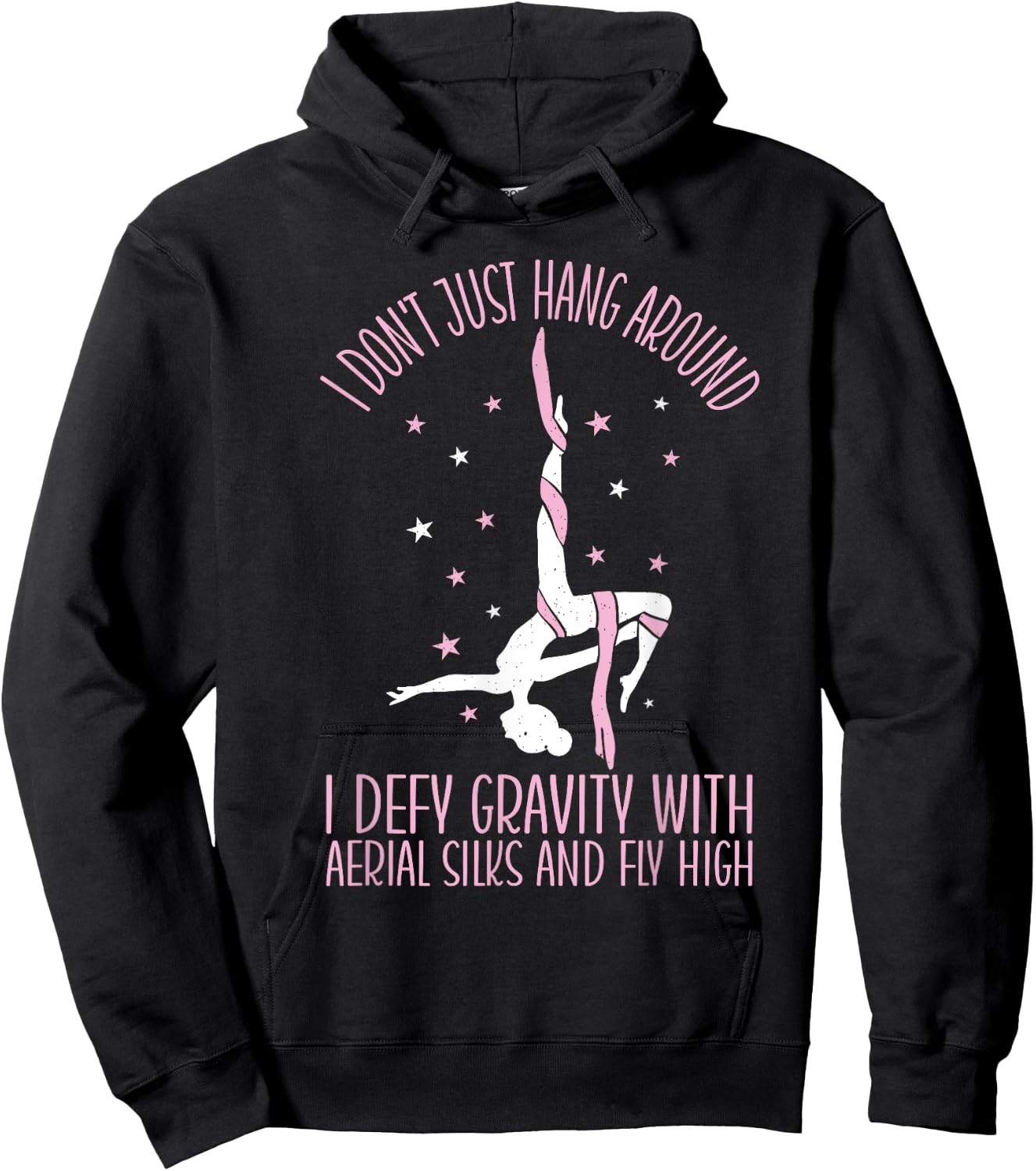 Aerialist Fly High Acrobatics Yoga Aerial Silks Hoodie - Hoodie | Black