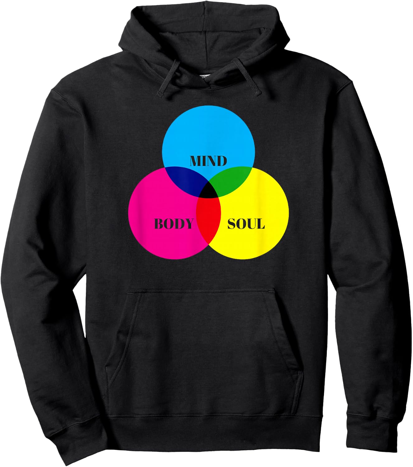 Mind Body Soul. Hoodie - Hoodie | Black