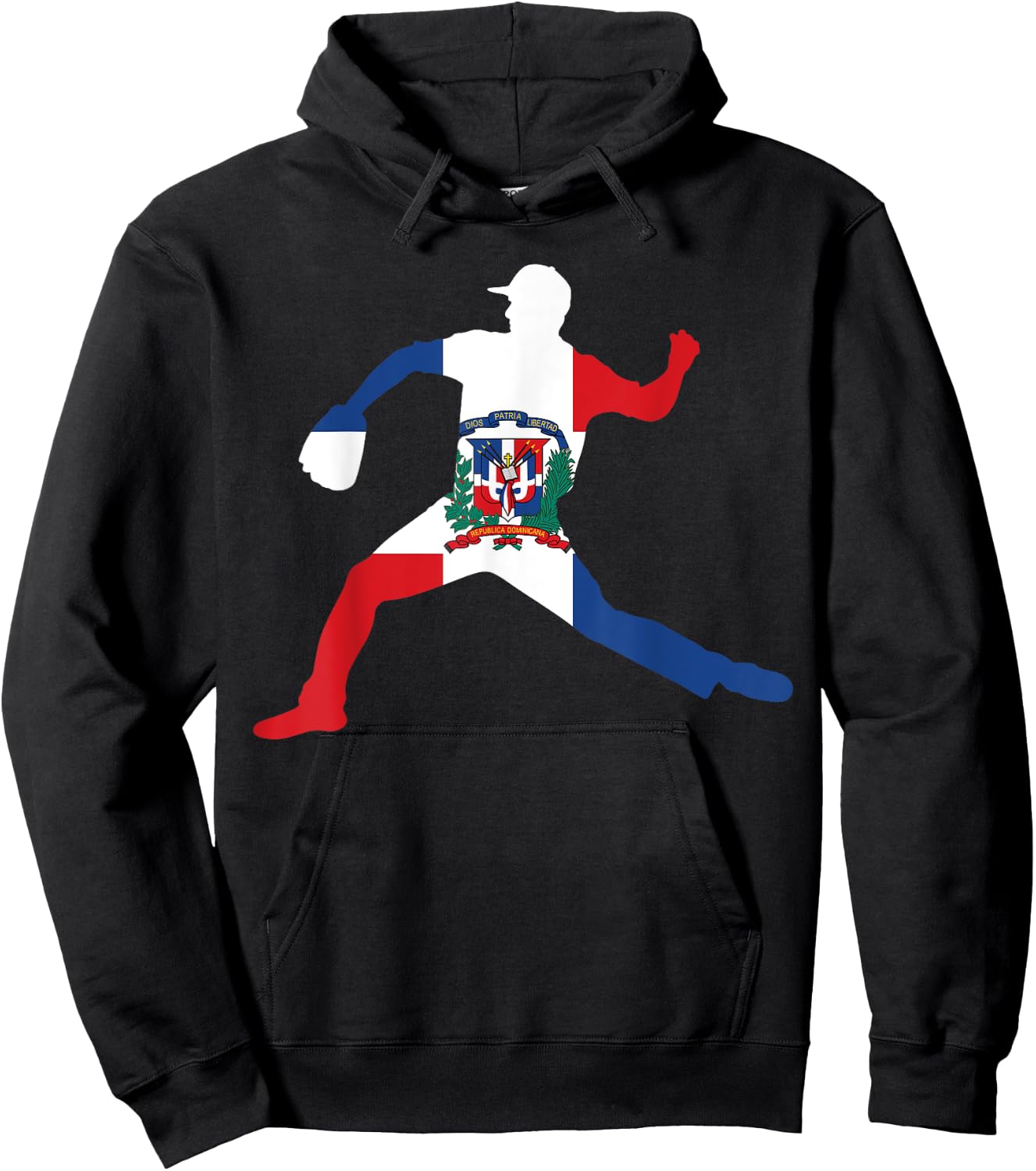 Dominican Flag - Dominican Republic Baseball Hoodie - Hoodie | Black