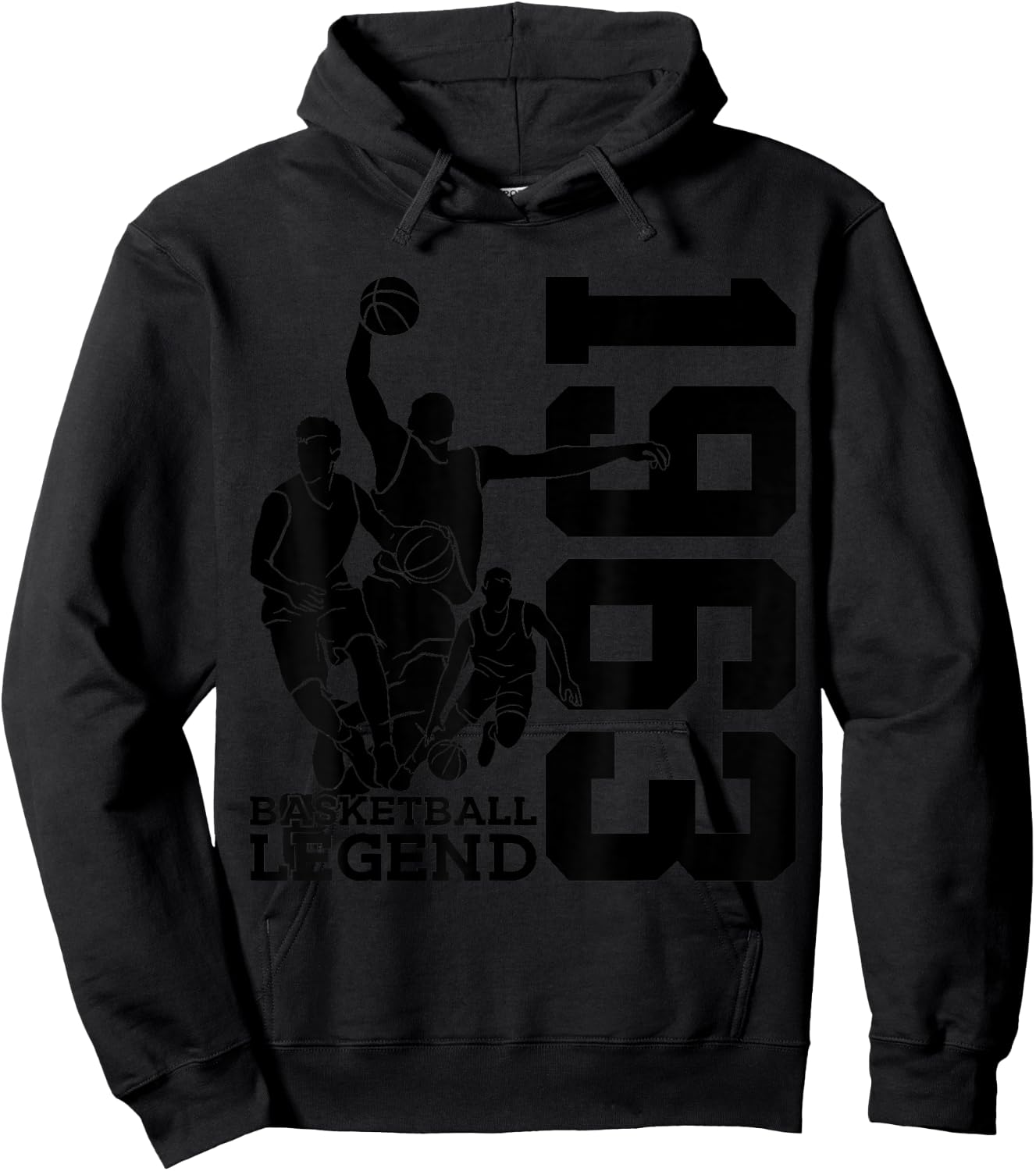 Basketball 62nd Birthday Basketball Legend 1963 Hoodie - Hoodie | Black