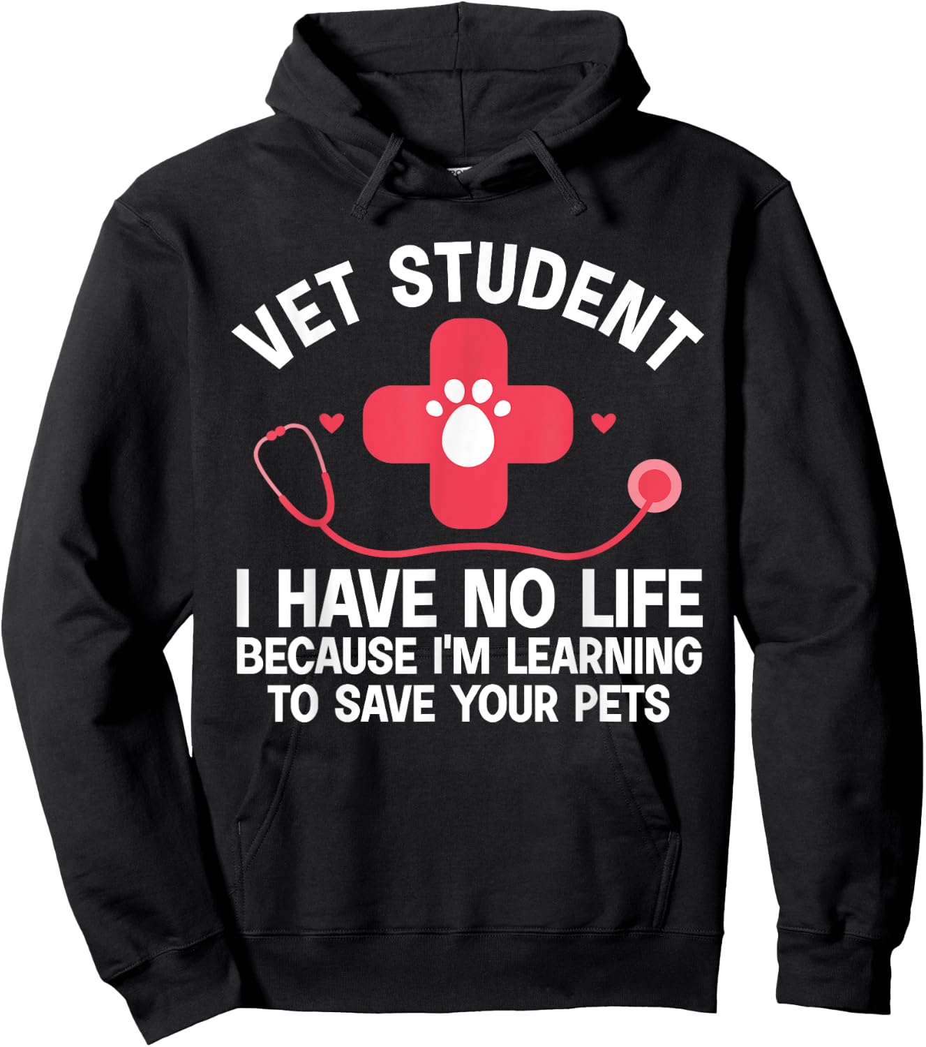 Cool Veterinarian Student Art Women Veterinary Vet Hoodie - Hoodie | Black