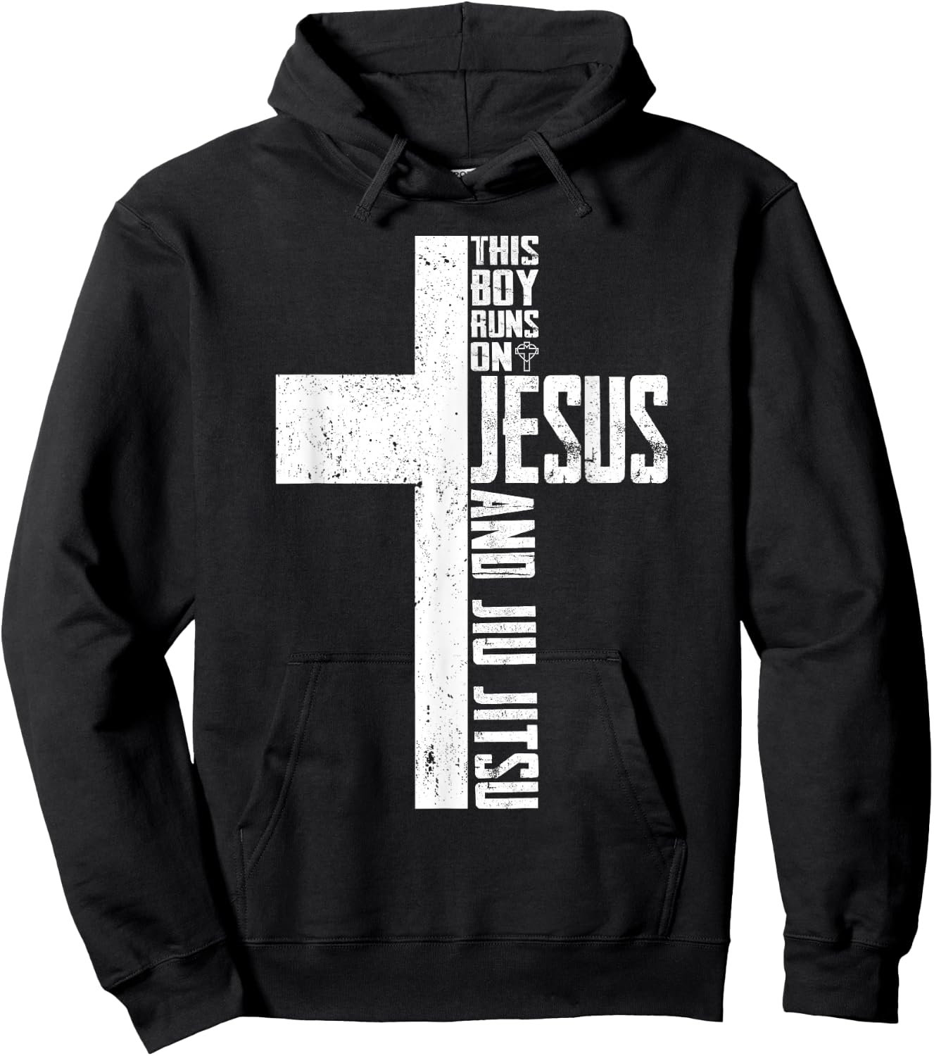 This Boy Runs On Jesus And Jiu Jitsu Christian Hoodie - Hoodie | Black