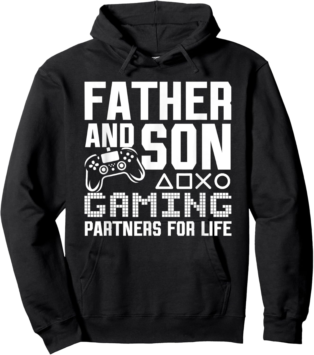 Father And Son Gaming Partners For Life Funny Gamer Matching Hoodie - Hoodie | Black