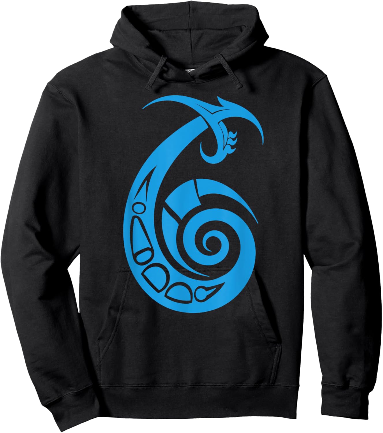 Tribal Fish Hook Shirt - Tribal Fishing - Makau Fish Hook Hoodie - Hoodie | Black