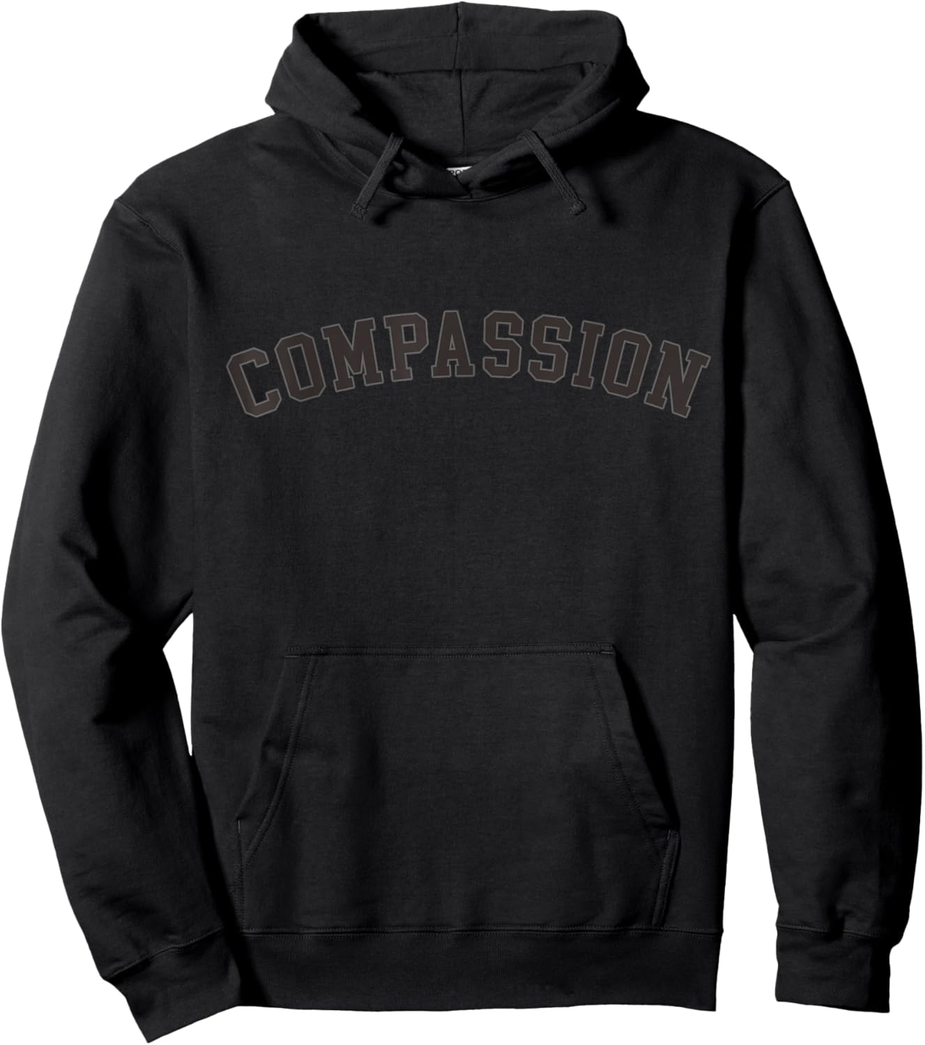 Compassion Kindness Varsity Aesthetic College Trendy Empathy Hoodie - Hoodie | Black