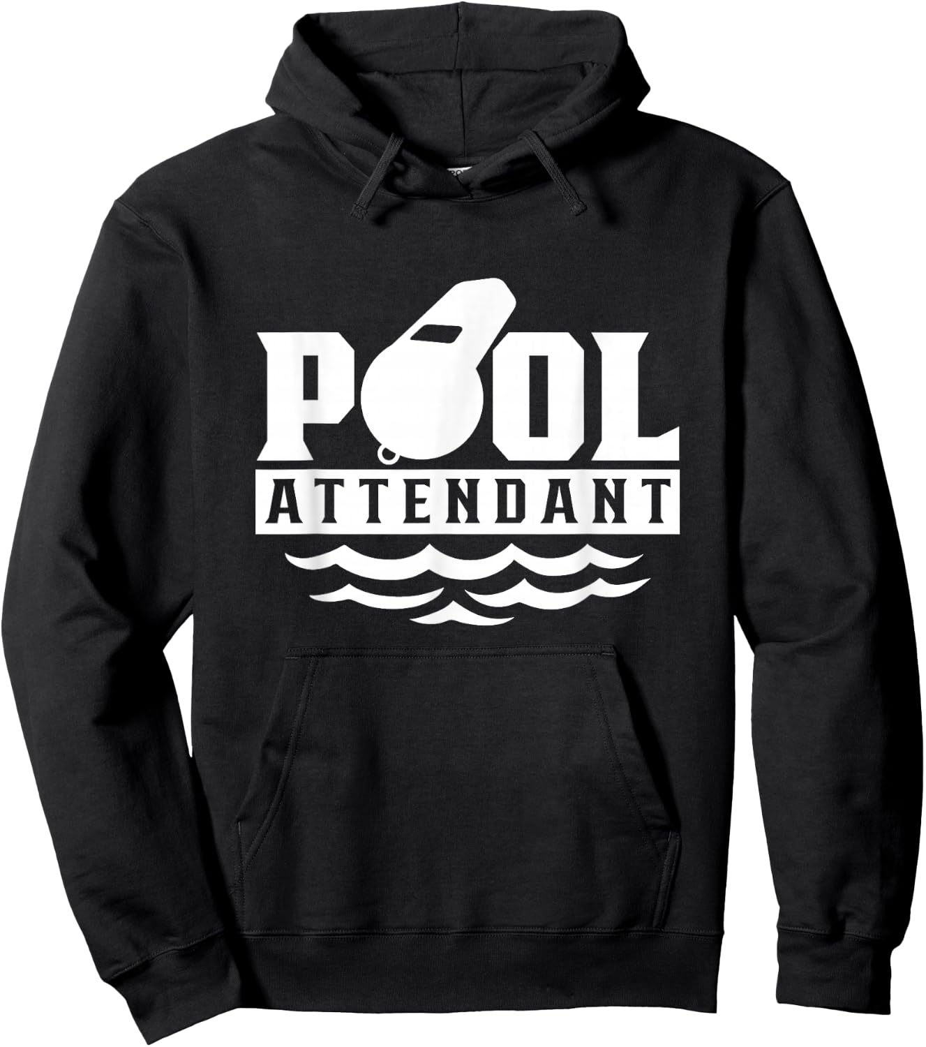 Pool Attendant Swimming Attendants Rescuer Hoodie - Hoodie | Black