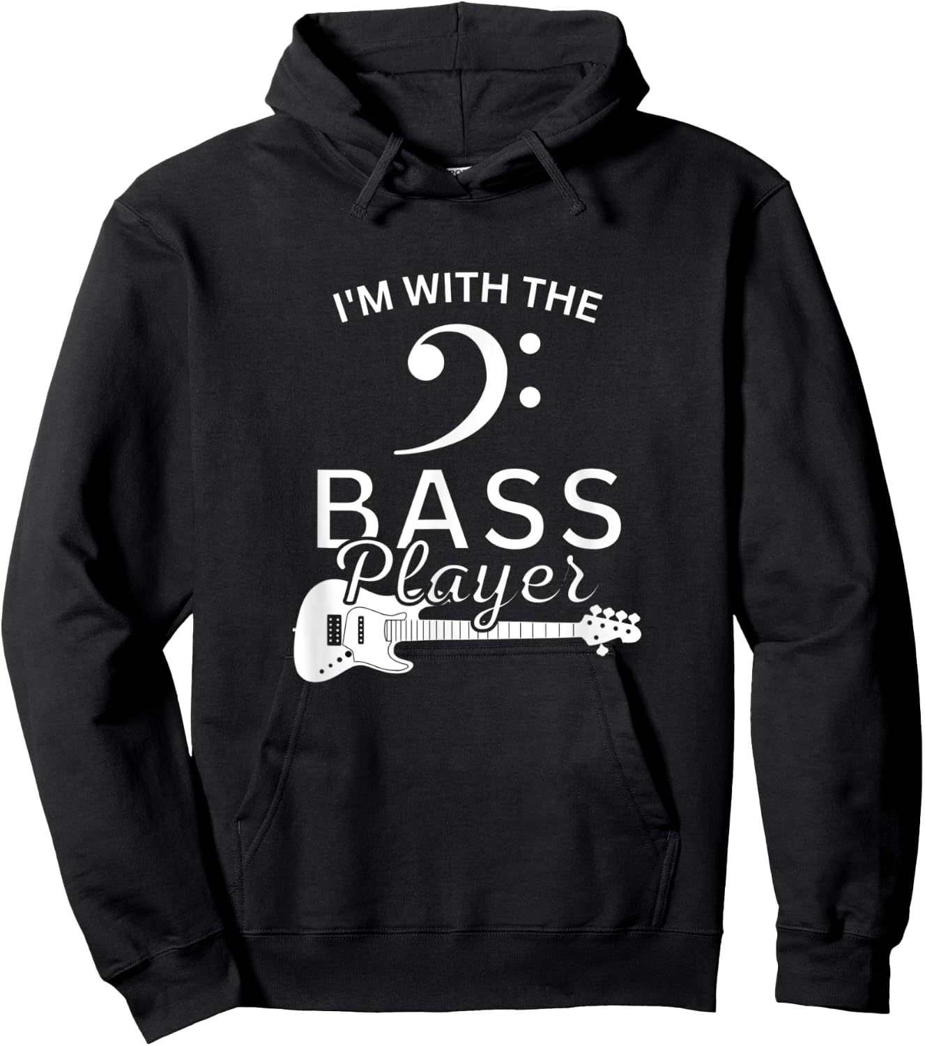 I'm with the Bass Player Hoodie - Hoodie | Black