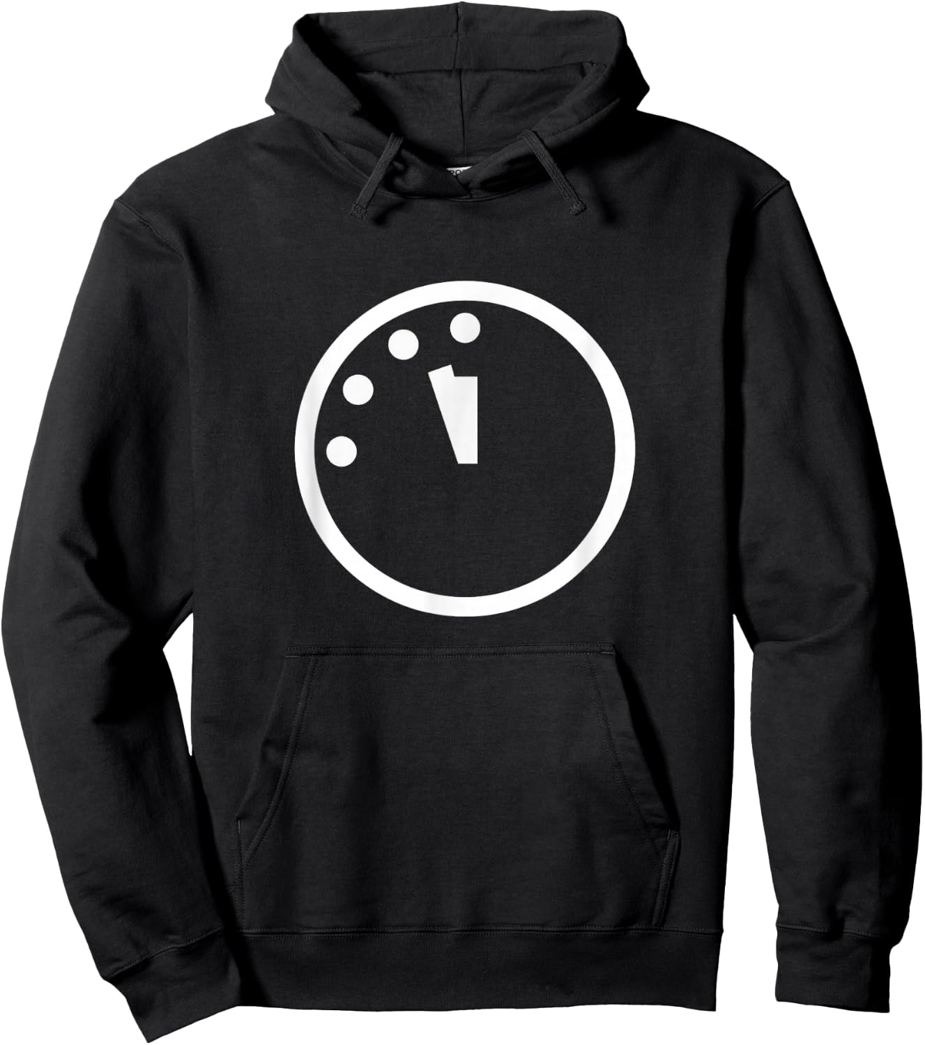 Doomsday Clock Silhouette Logo Hoodie - Hoodie | Black